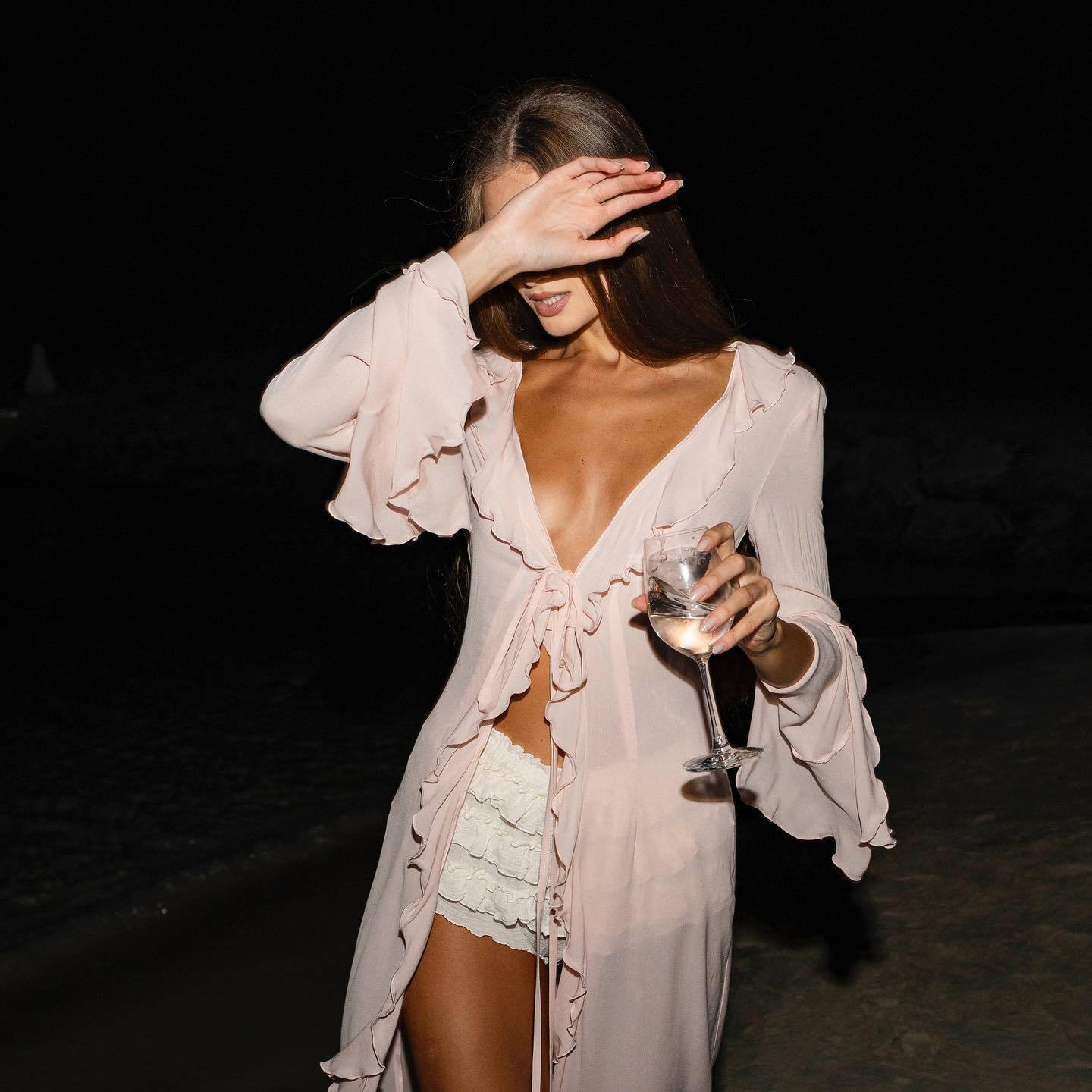 Knit Hollow Out Tank Top Beach Bikini Outer Wear Quick Dry Sunscreen Cover Up