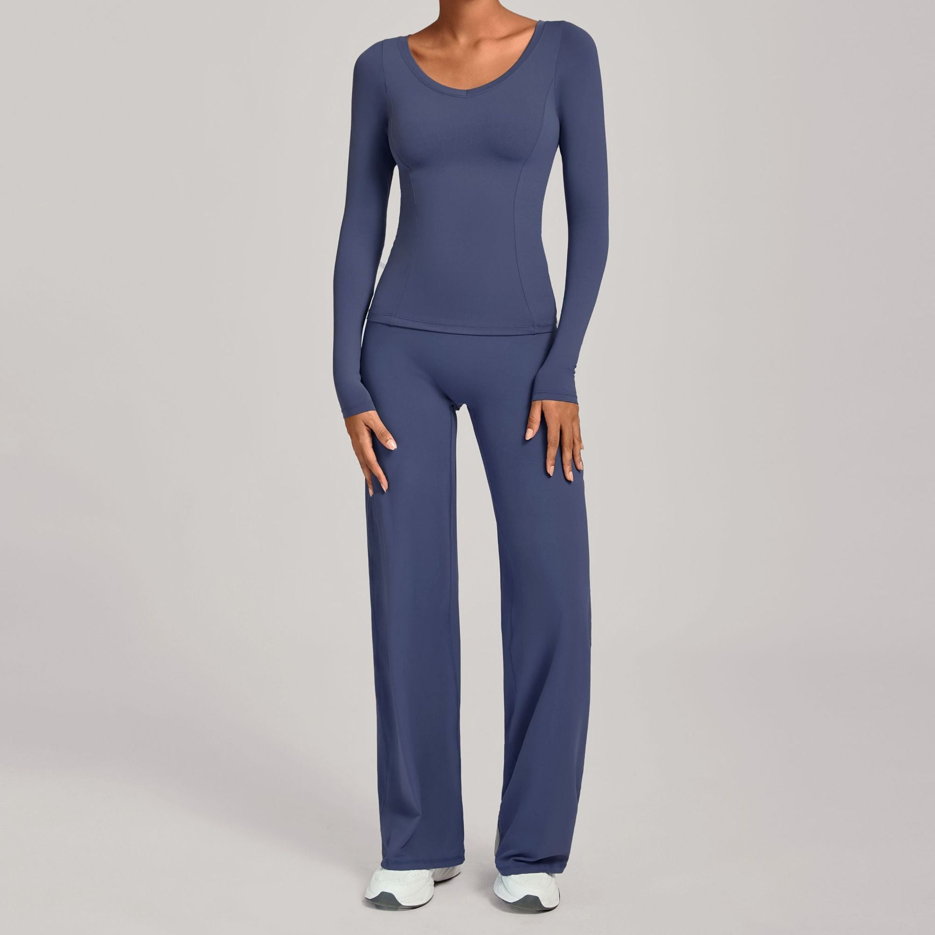 Fall Winter Second-Skin Yoga Set | High-Waist Quick-Dry Running Fitness Outfit