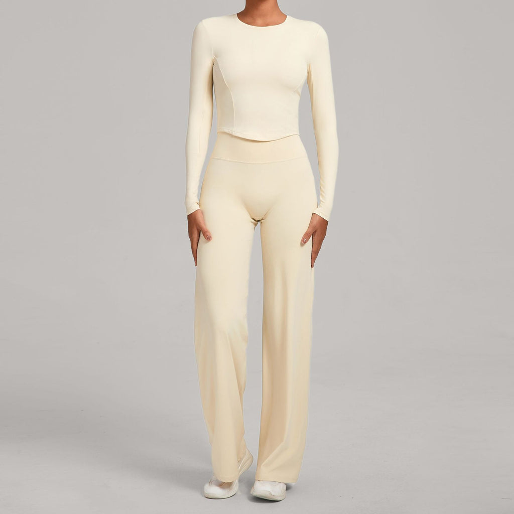 Fall Winter Second-Skin Yoga Set | Quick-Dry Slim Fit Fitness Two-Piece Outfit