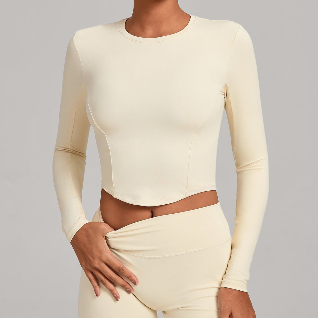 Winter Compression Long Sleeve Yoga Top | High-Intensity Training & Pilates Activewear