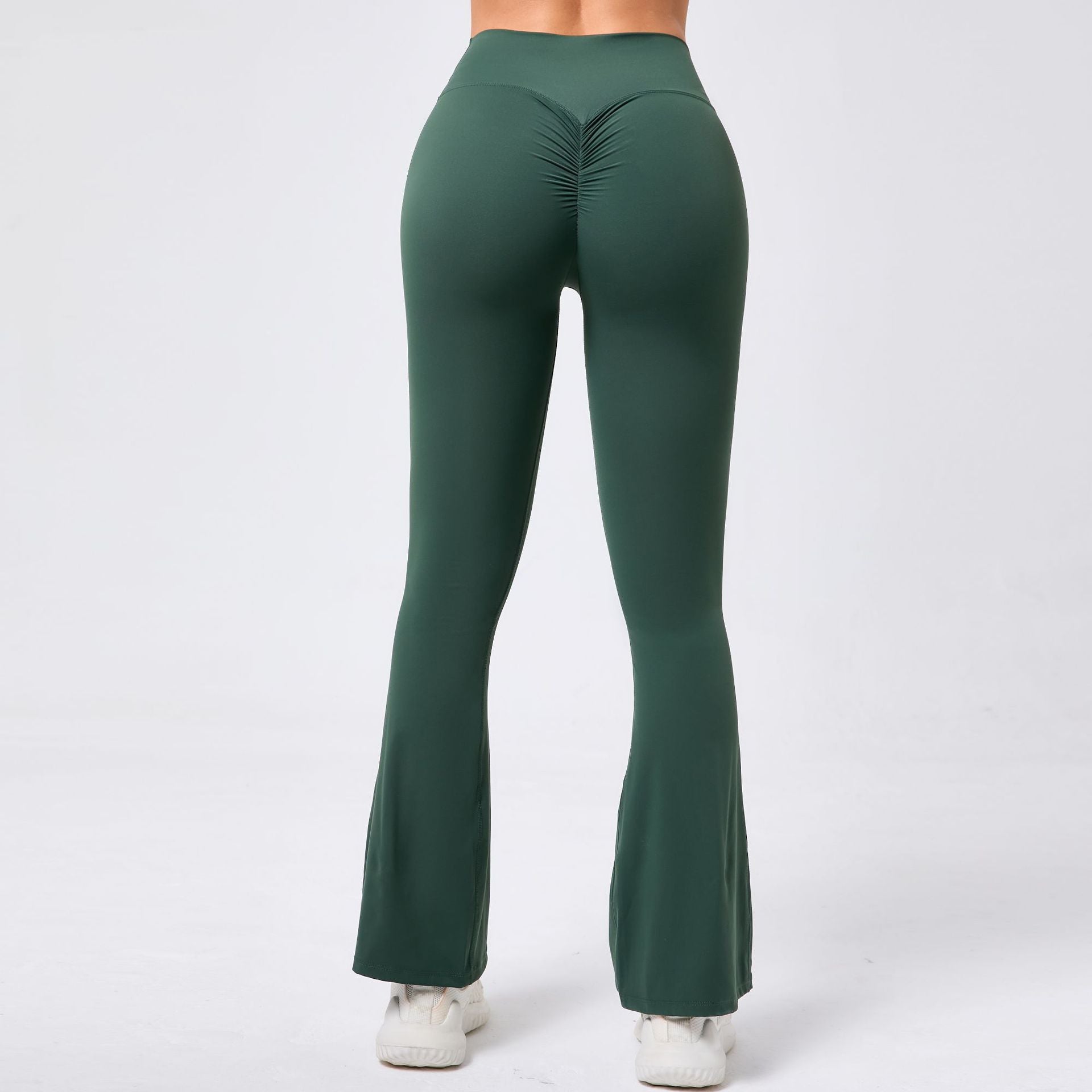 Wide-Leg Naked-Feel Yoga Flare Pants | High-Waist Dance Fitness Activewear
