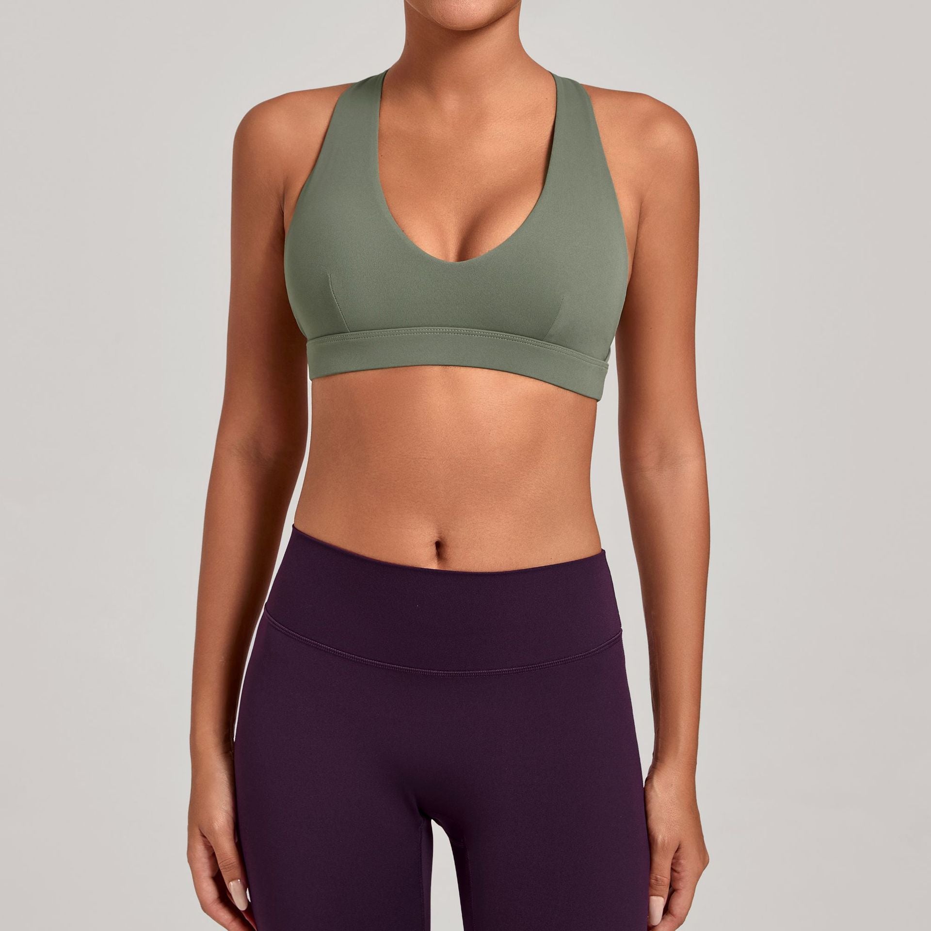 Push-Up Halter Strap Yoga Bra | Slim Fit Outdoor Running & Fitness Sports Top