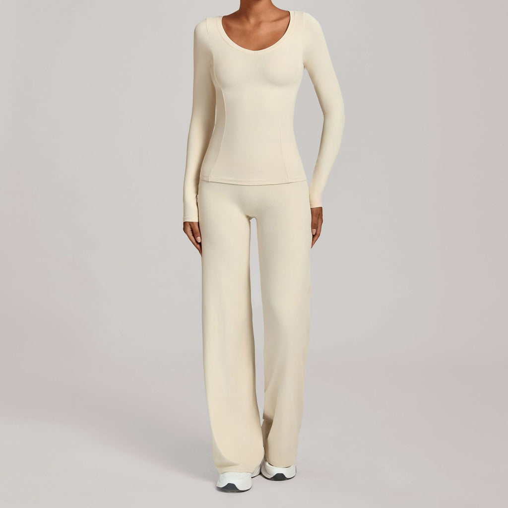 Fall Winter Second-Skin Yoga Set | High-Waist Quick-Dry Running Fitness Outfit