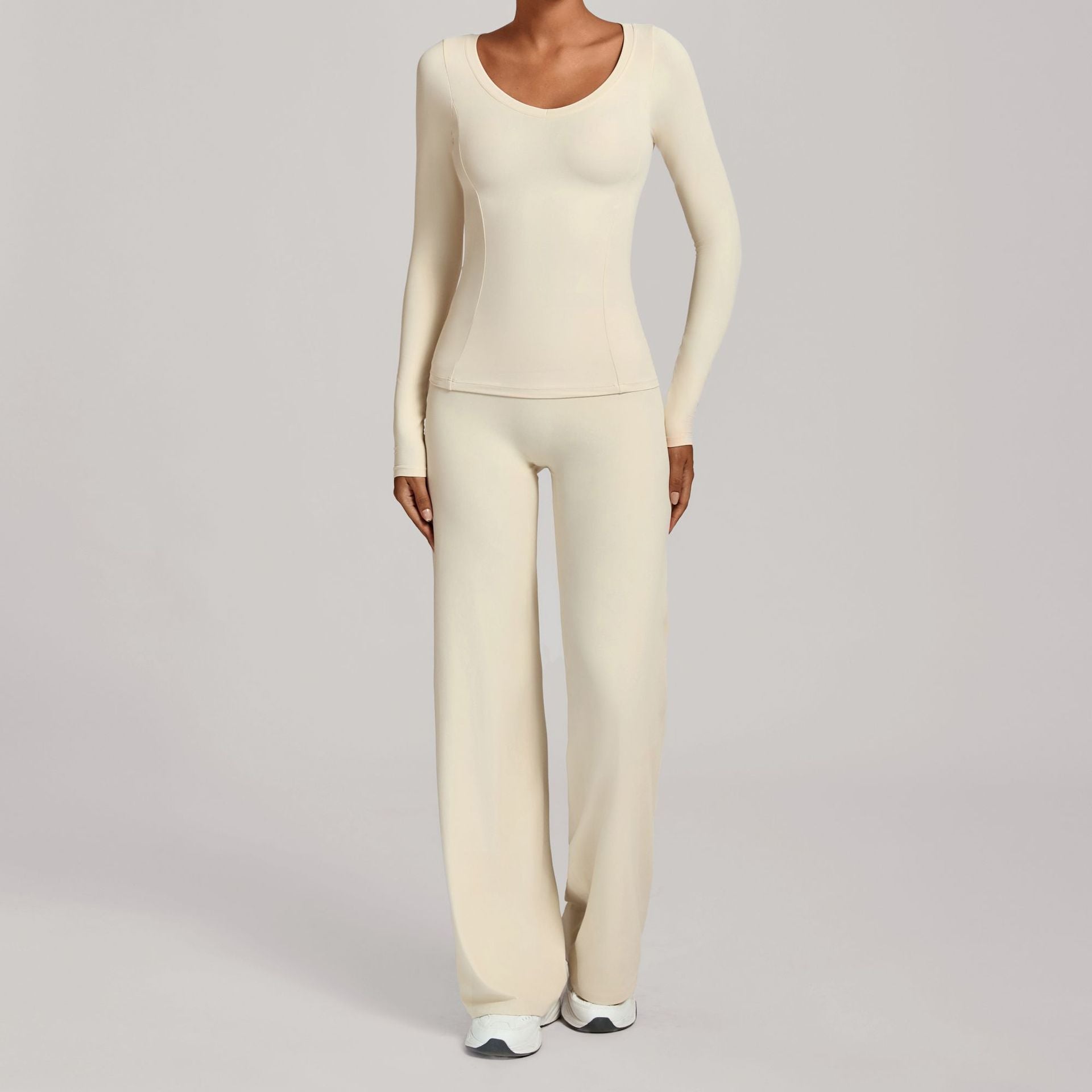 Fall Winter Second-Skin Yoga Set | High-Waist Quick-Dry Running Fitness Outfit