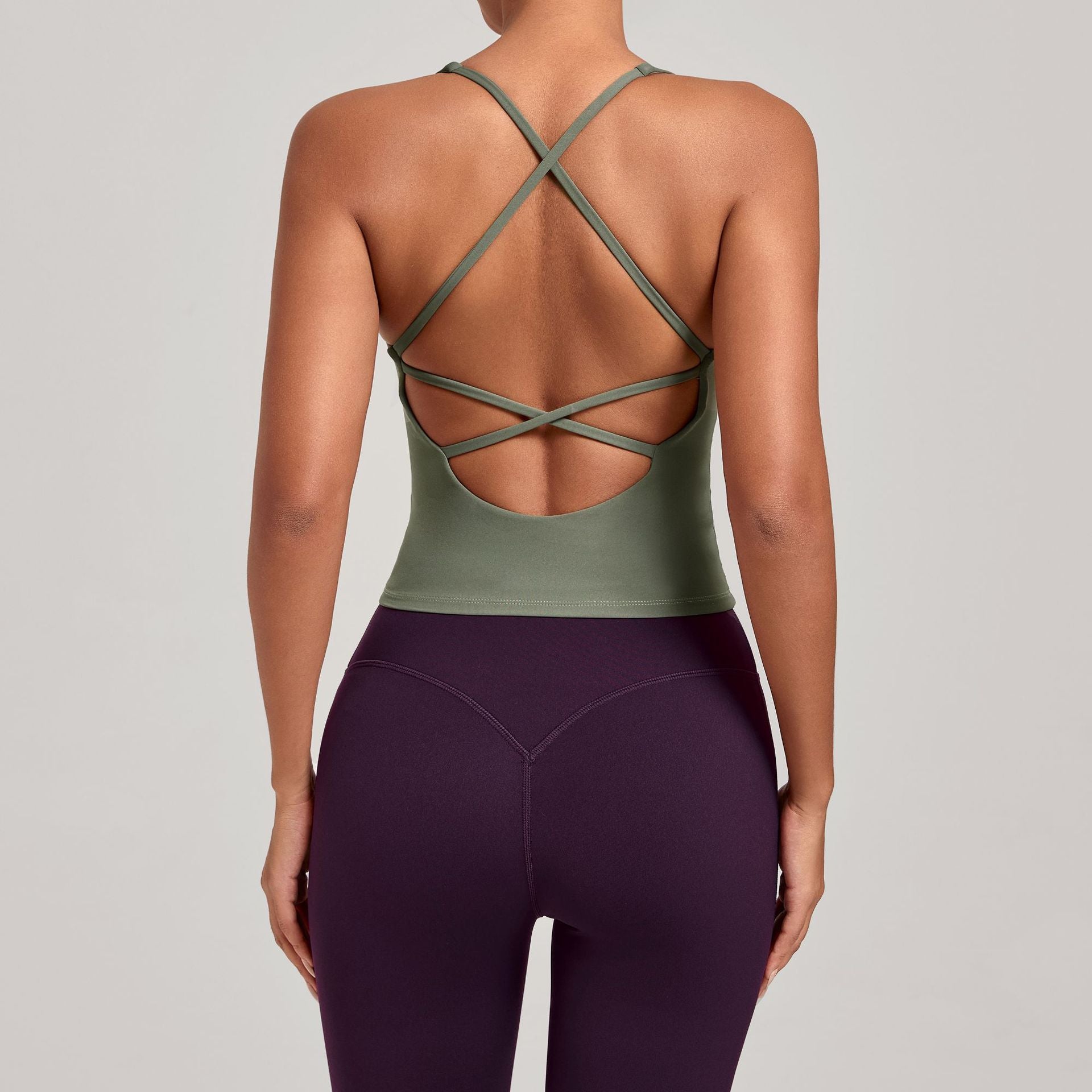 Cross Strap Yoga Tank Top | Quick-Dry Fitness Vest for Running & Everyday Wear