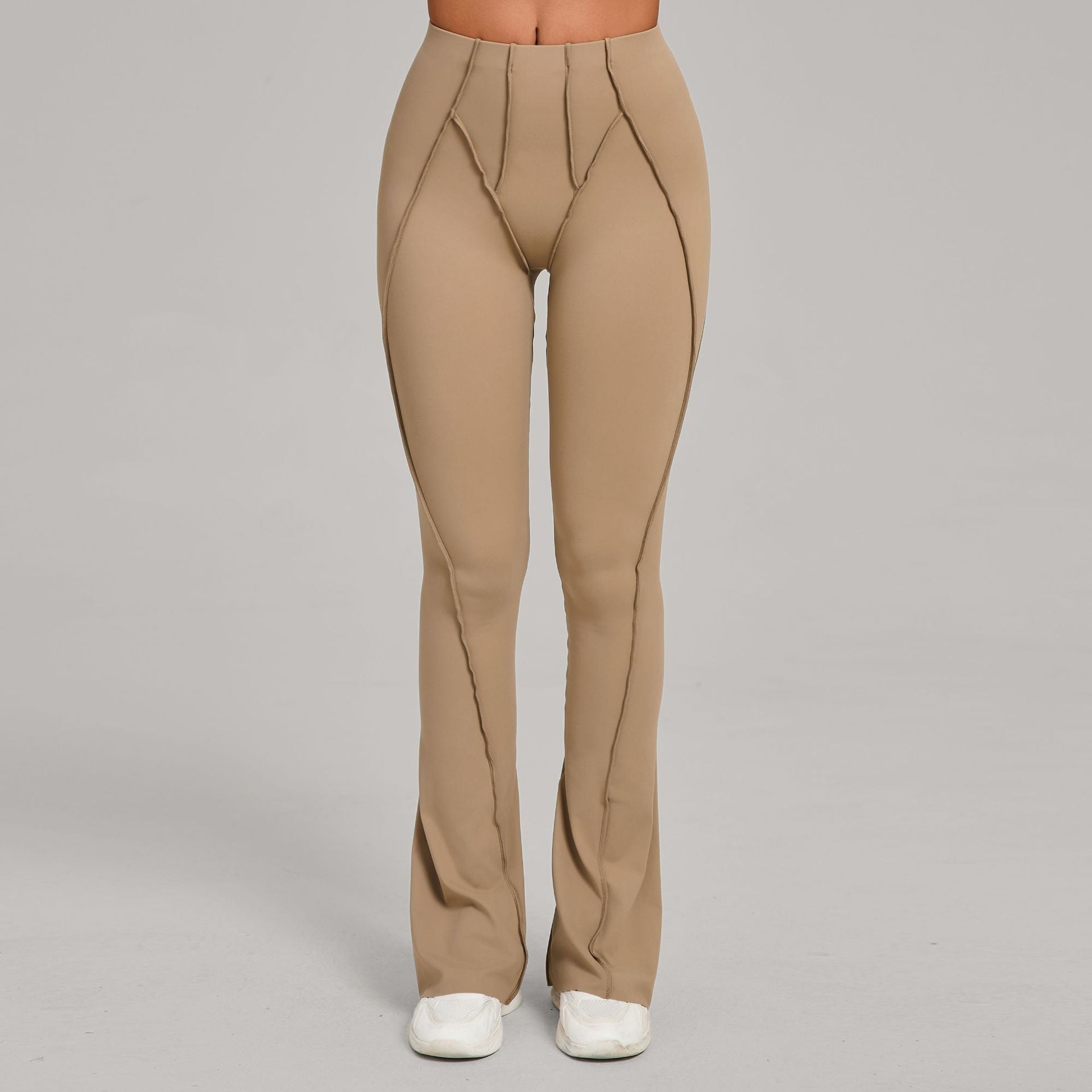 Wide-Leg Brushed Yoga Flare Pants | High-Waist Dance Fitness Casual Activewear