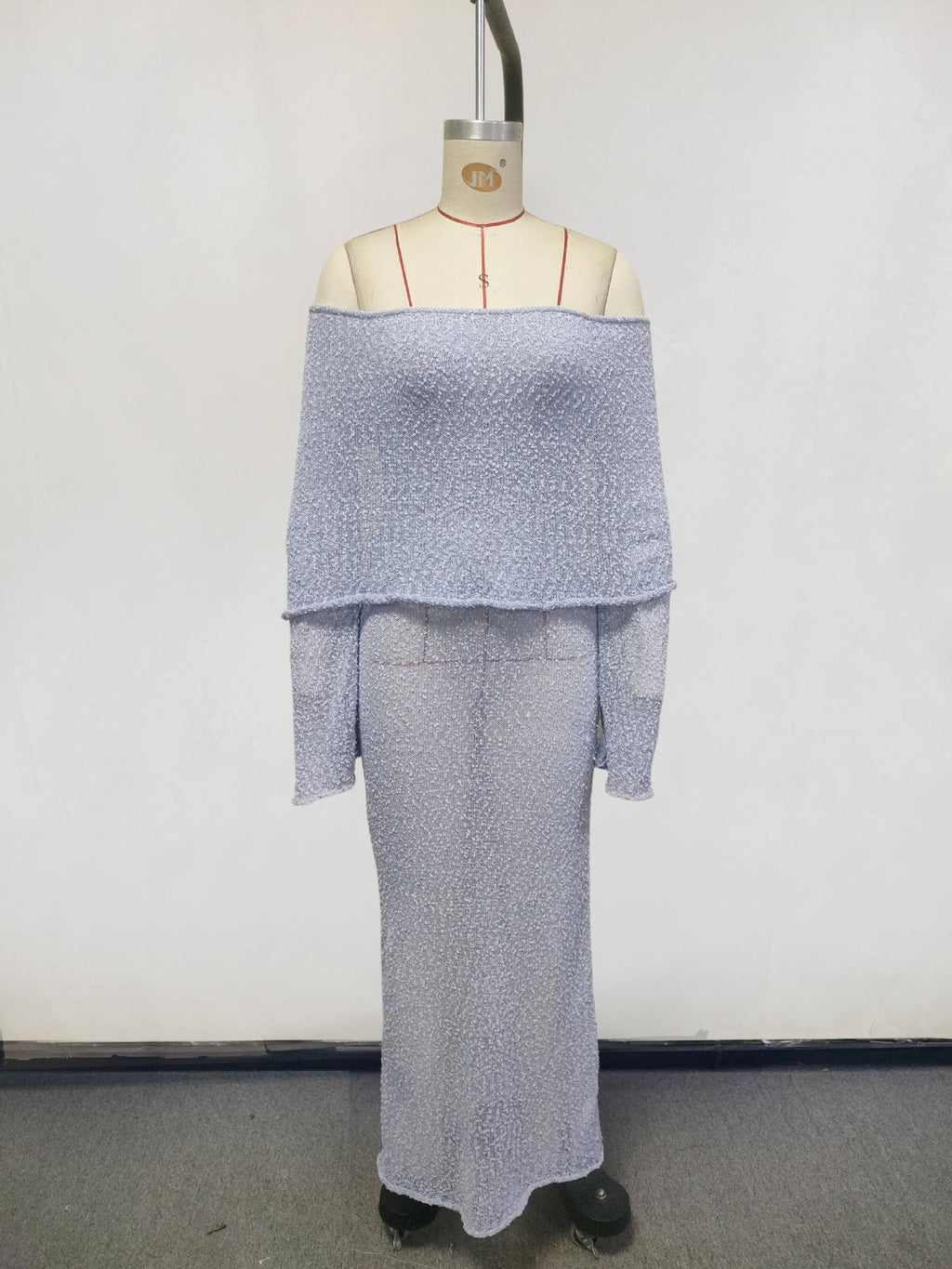 New Arrival | Women's Sexy Backless Off Shoulder Knit Maxi Beach Cover-Up | Resort Vacation Dress