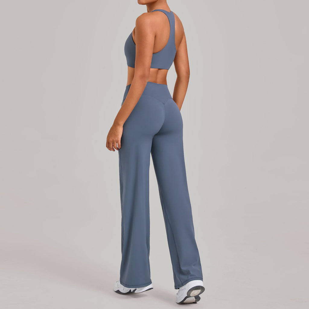 Racerback Slim Fit Yoga Set | Outdoor Running Training Fitness Two-Piece
