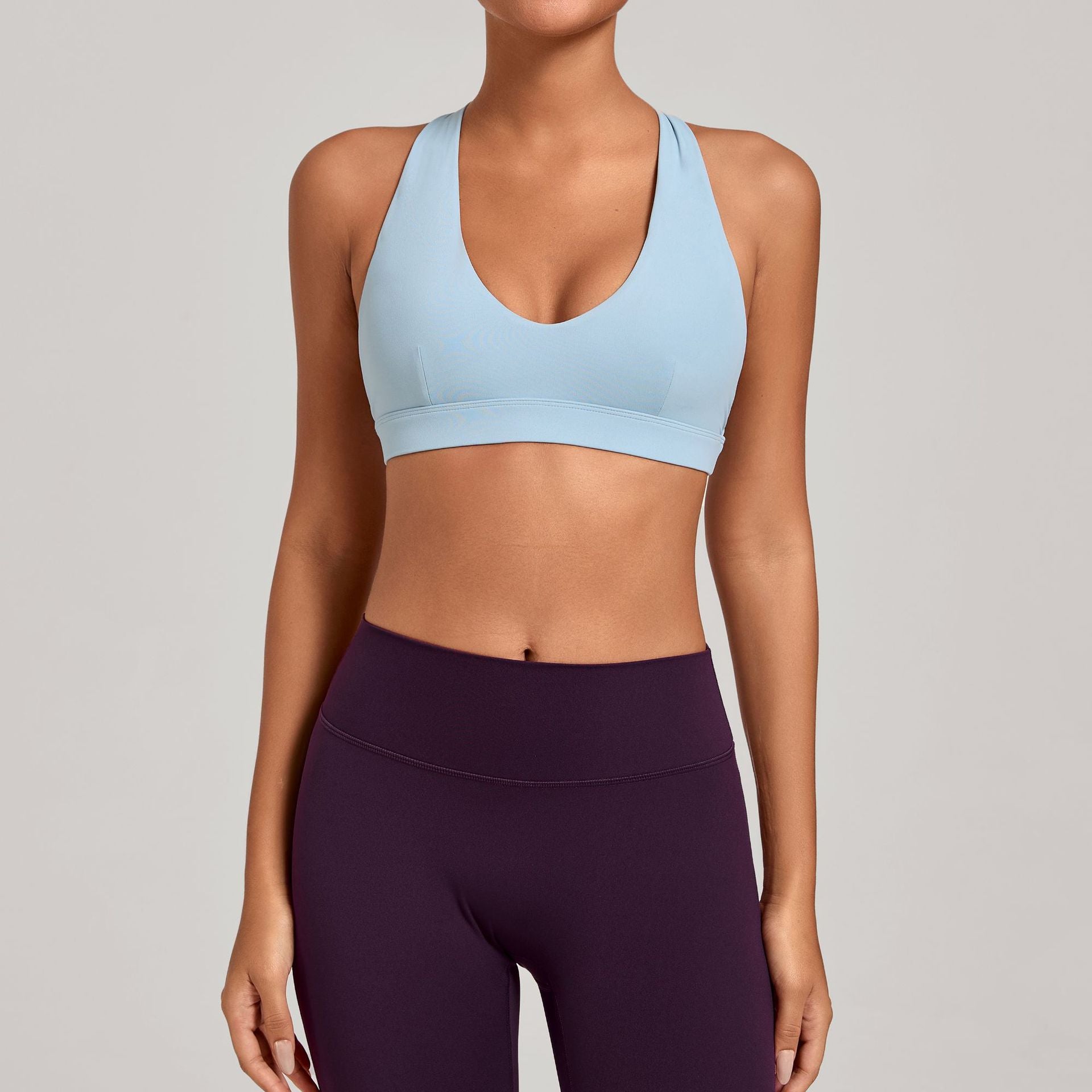 Push-Up Halter Strap Yoga Bra | Slim Fit Outdoor Running & Fitness Sports Top