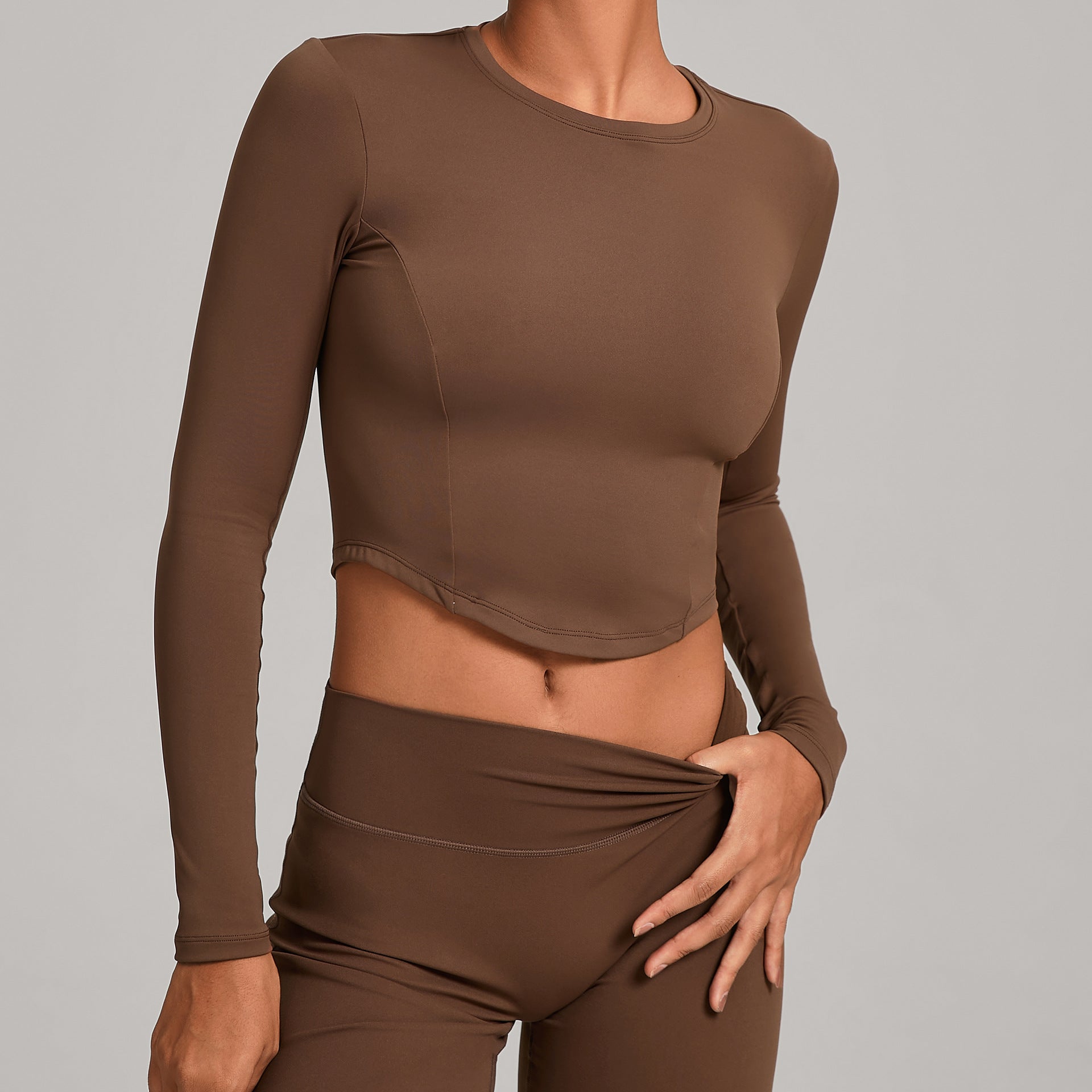 Winter Compression Long Sleeve Yoga Top | High-Intensity Training & Pilates Activewear