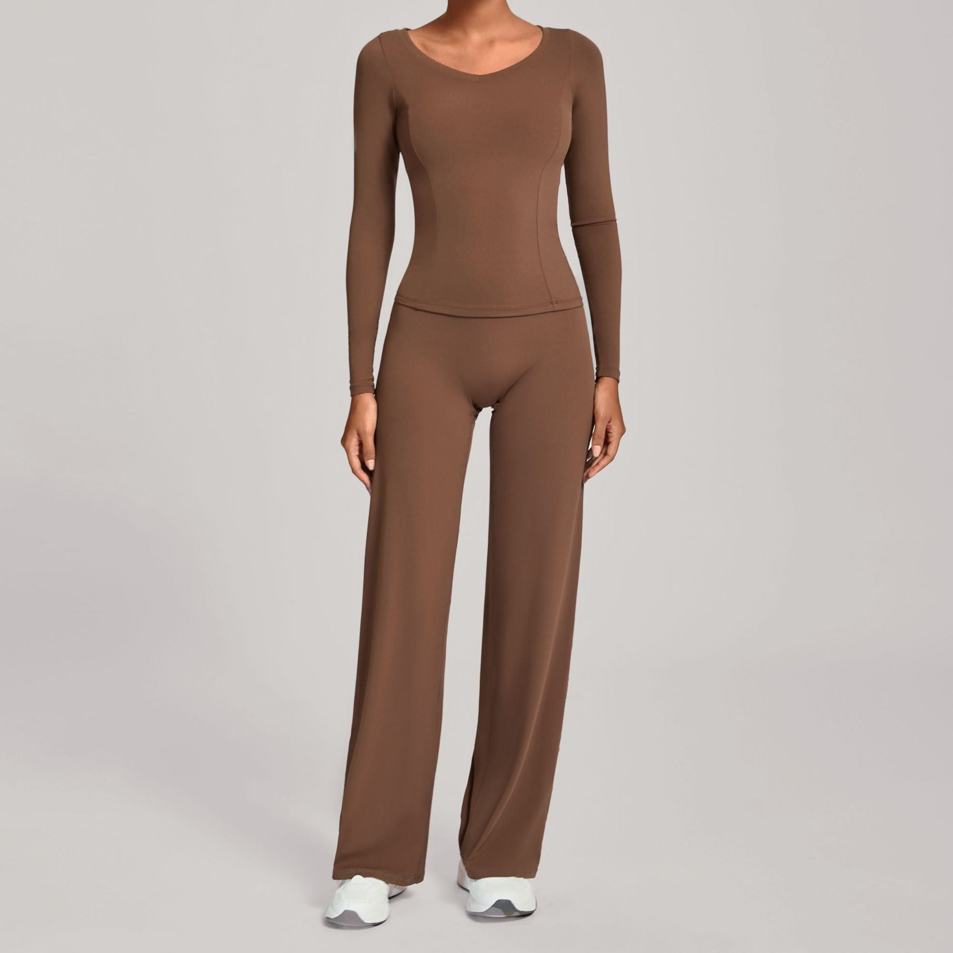Fall Winter Second-Skin Yoga Set | High-Waist Quick-Dry Running Fitness Outfit