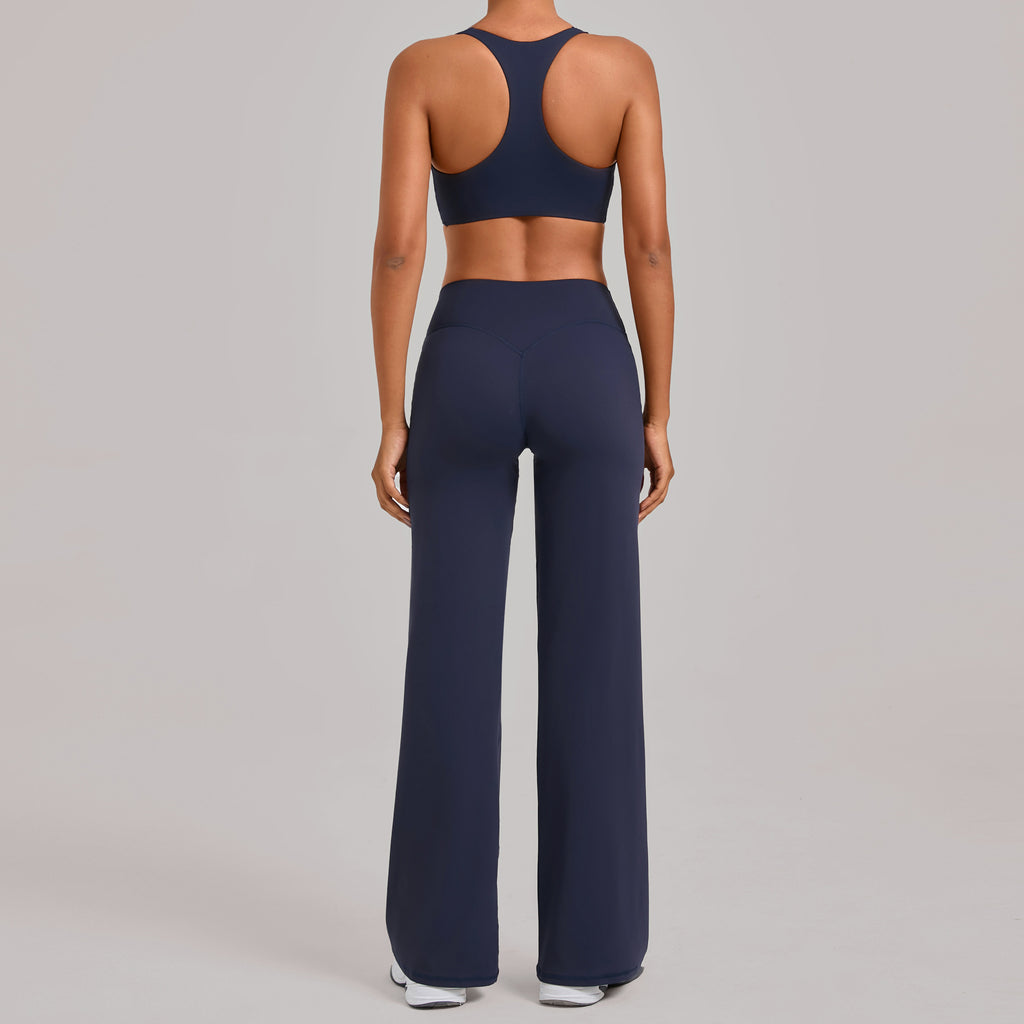 Racerback Slim Fit Yoga Set | Outdoor Running Training Fitness Two-Piece