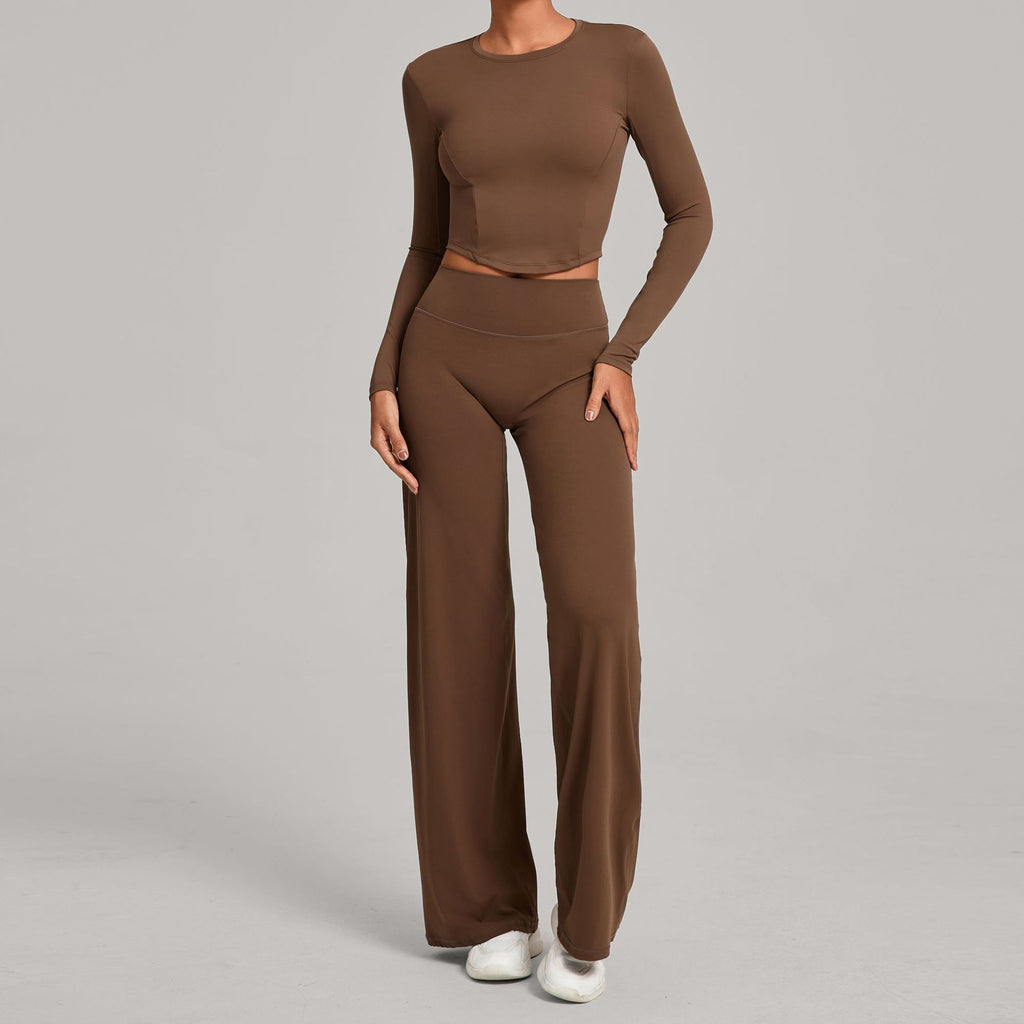 Fall Winter Second-Skin Yoga Set | Quick-Dry Slim Fit Fitness Two-Piece Outfit