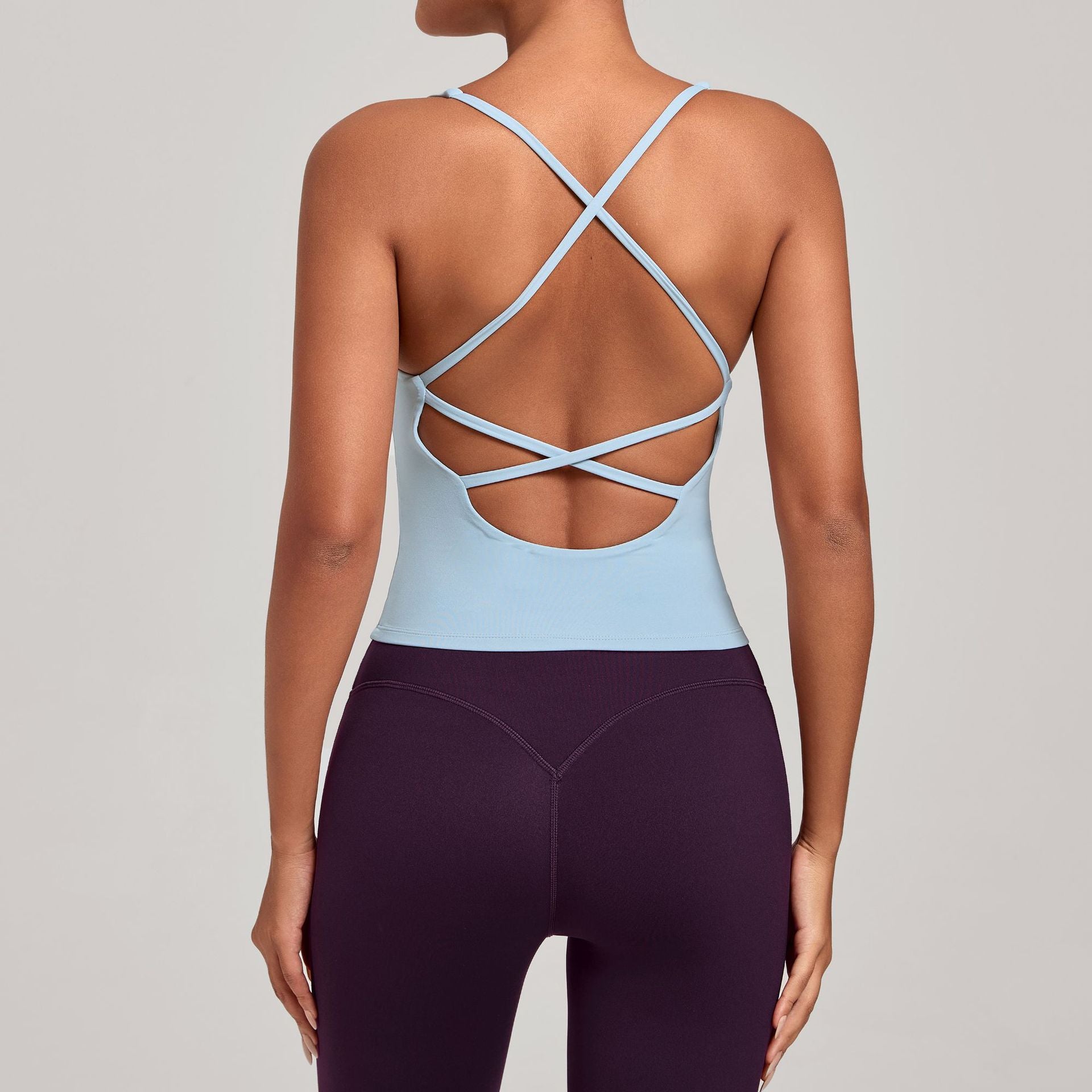 Cross Strap Yoga Tank Top | Quick-Dry Fitness Vest for Running & Everyday Wear