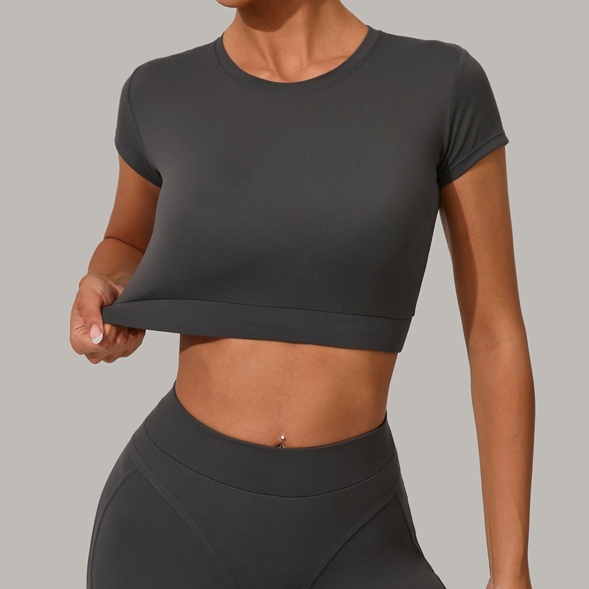 Everyday Tight Quick-Dry Fitness Tee｜Yoga Pilates & Running Active Short Sleeve Top