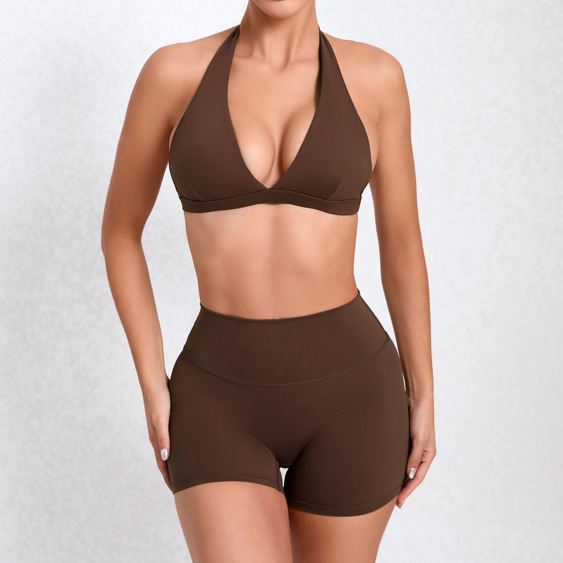 Quick-Dry Second-Skin Yoga Set | Sexy Cross Back Running Fitness Outfit