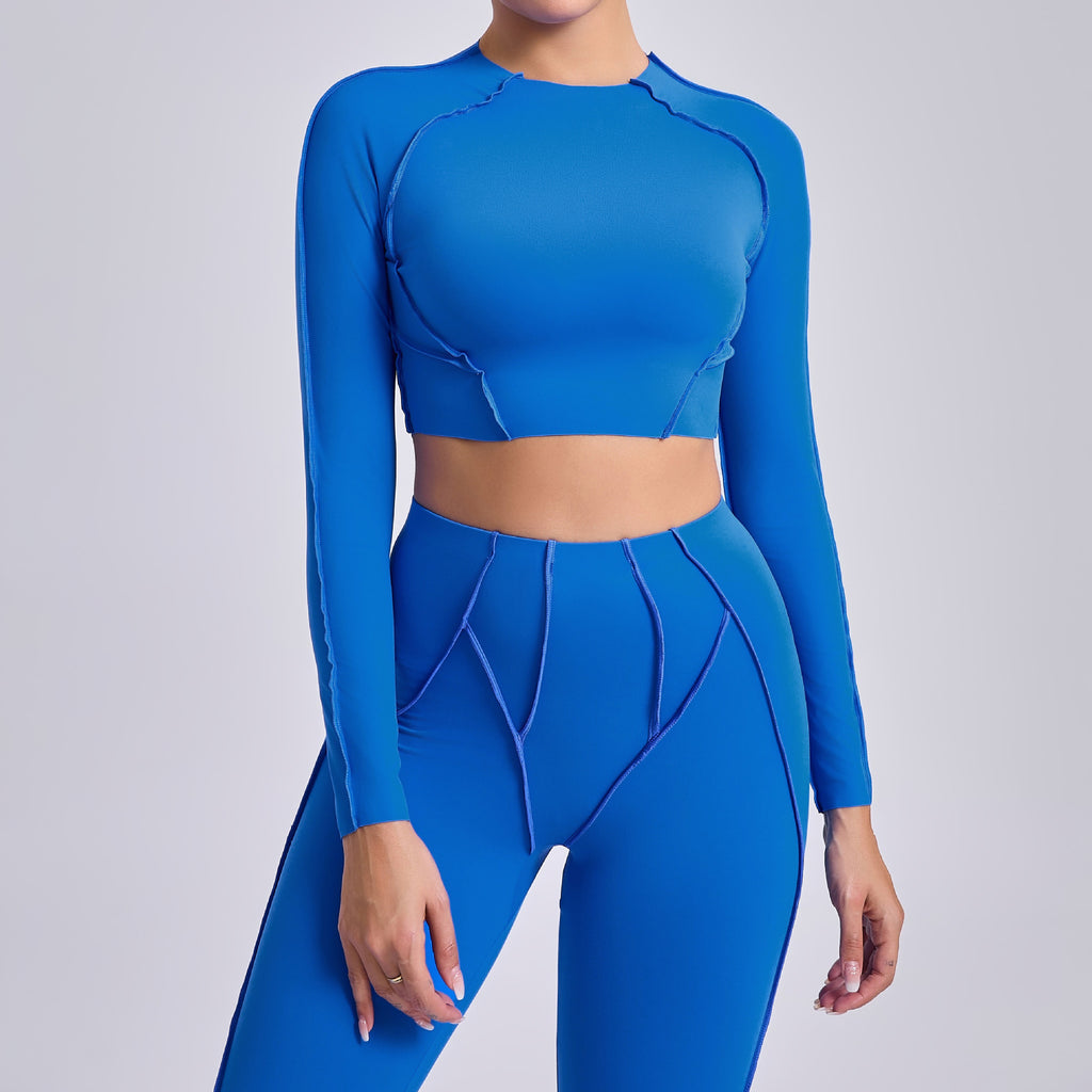 Quick-Dry Slim Fit Long Sleeve Yoga T-Shirt | Lightweight Running & Fitness Cover Top