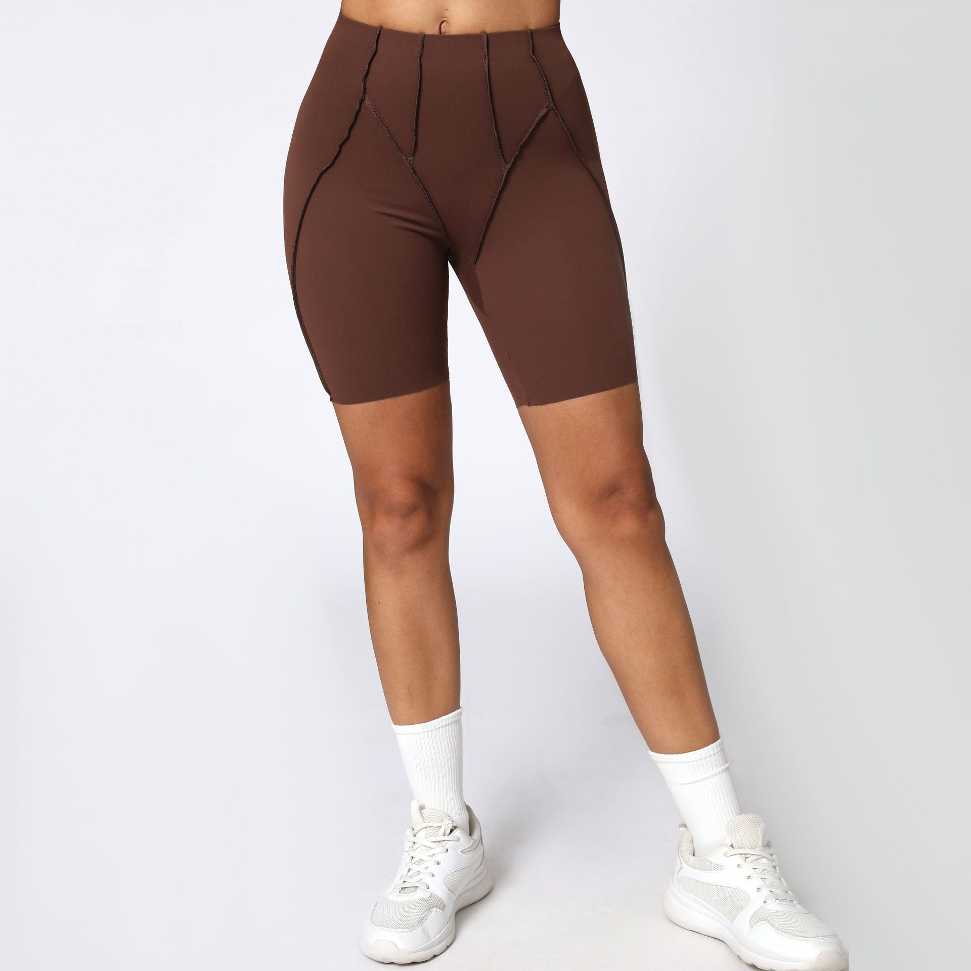 3D High-Waist Yoga Shorts Summer Tight Lifting Quick-Dry Fitness Shorts