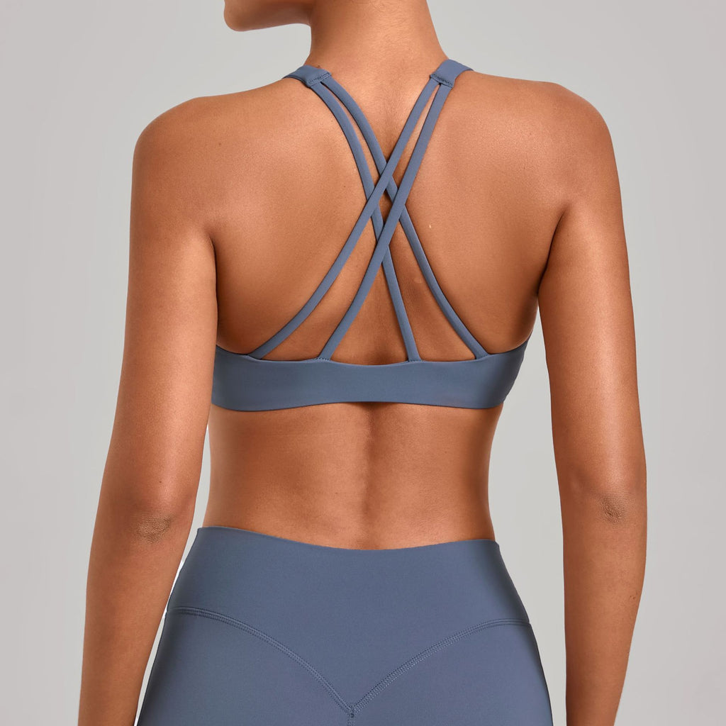 New Cross Back Sports Bra for Women | Slim Fit Running & Yoga Training Activewear