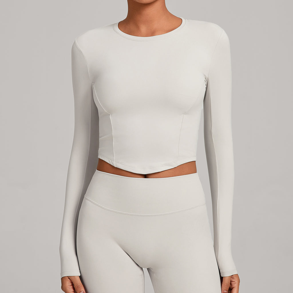 Winter Compression Long Sleeve Yoga Top | High-Intensity Training & Pilates Activewear