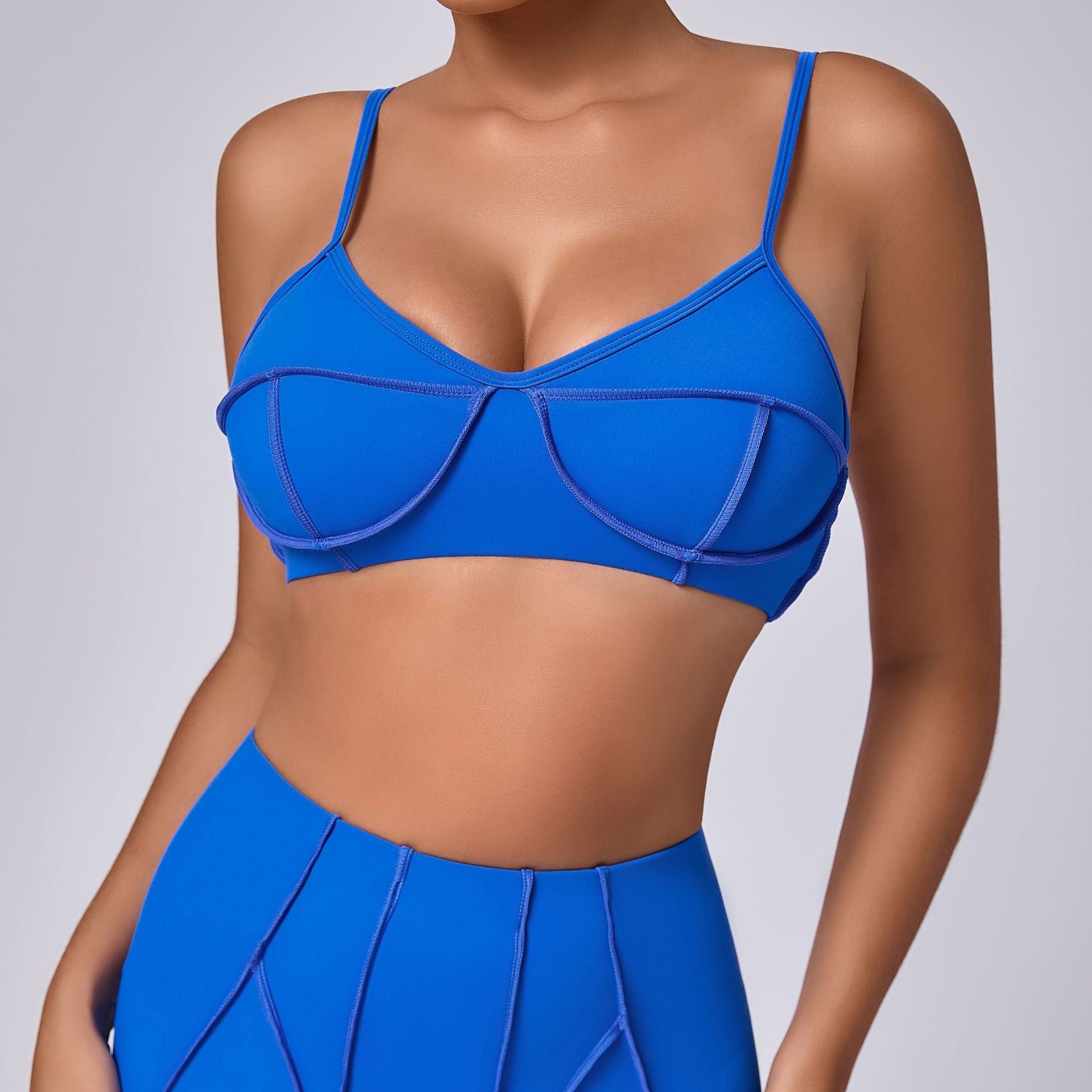 New Slim Fit Sports Tank for Women | Spaghetti Strap Cross Back Yoga & Running Bra