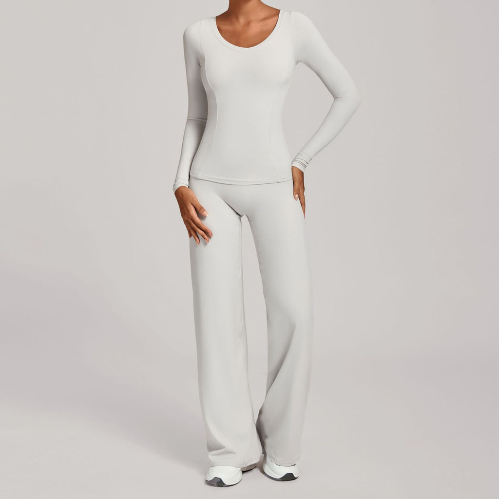Fall Winter Second-Skin Yoga Set | High-Waist Quick-Dry Running Fitness Outfit