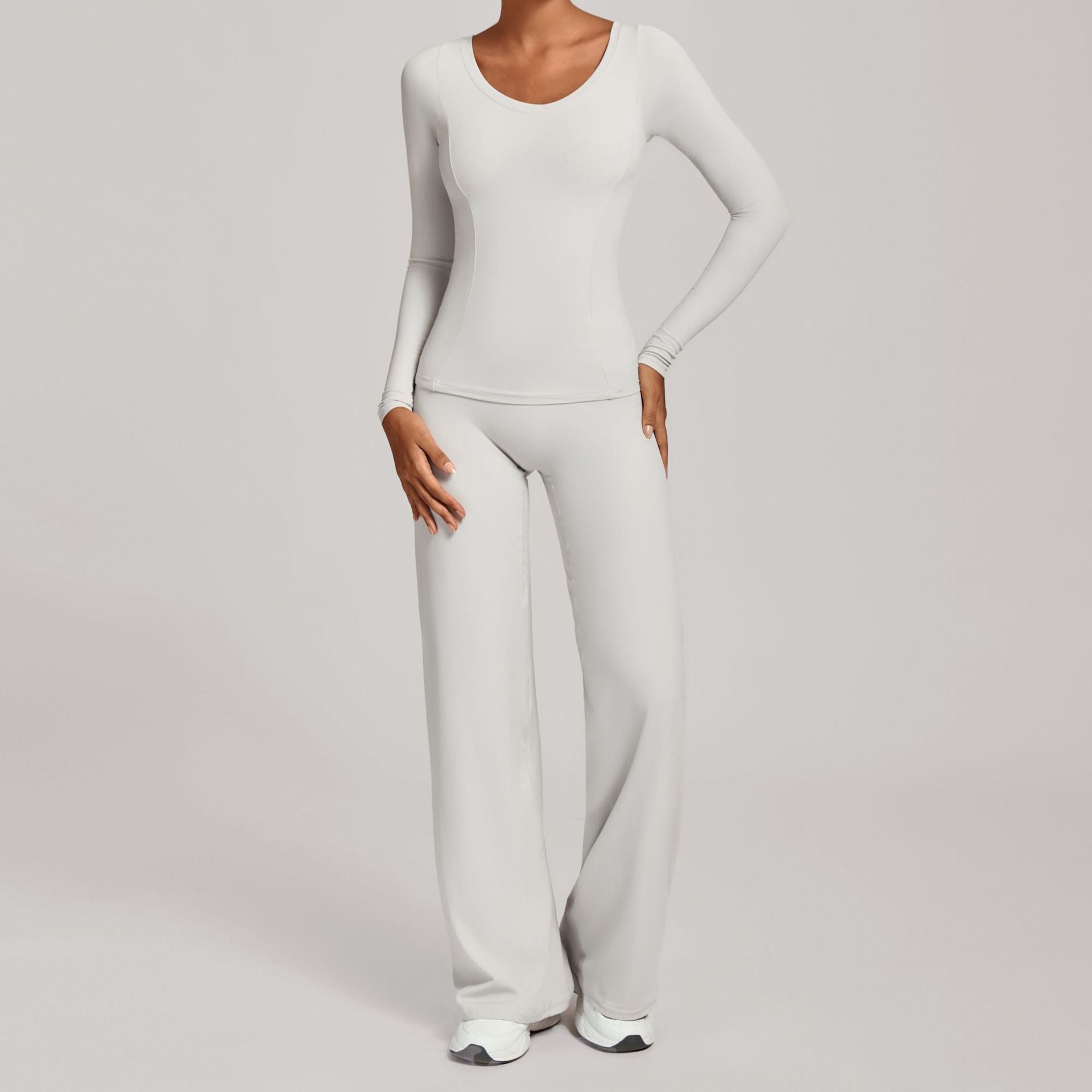 Fall Winter Second-Skin Yoga Set | High-Waist Quick-Dry Running Fitness Outfit