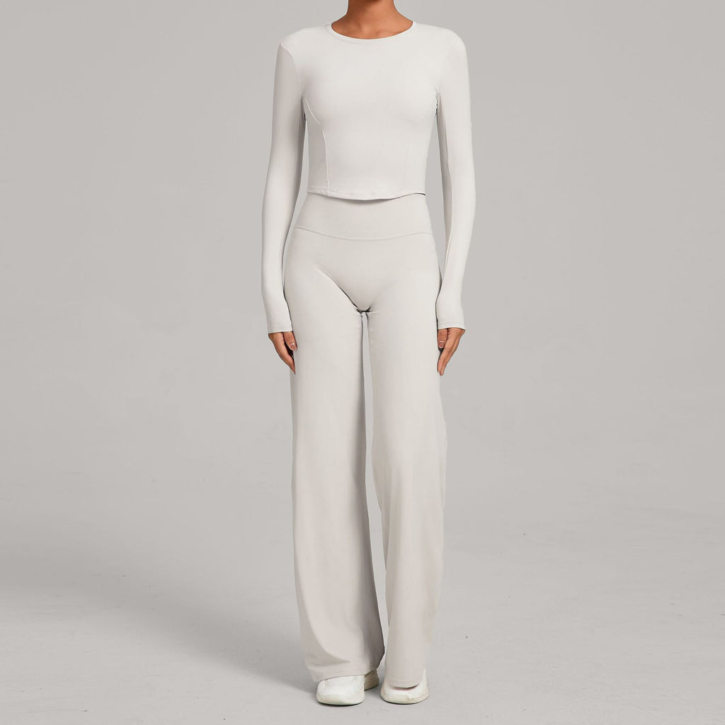 Fall Winter Second-Skin Yoga Set | Quick-Dry Slim Fit Fitness Two-Piece Outfit