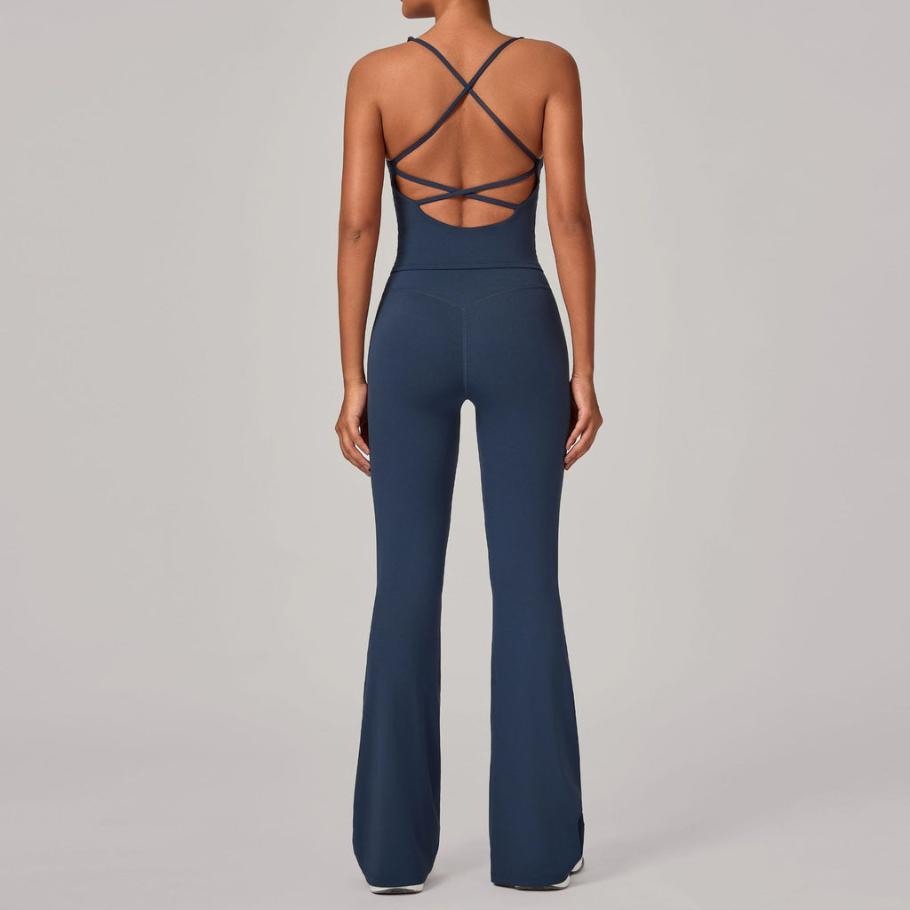 Invisible Ruched High-Waist Yoga Set | Quick-Dry Running & Fitness Outfit