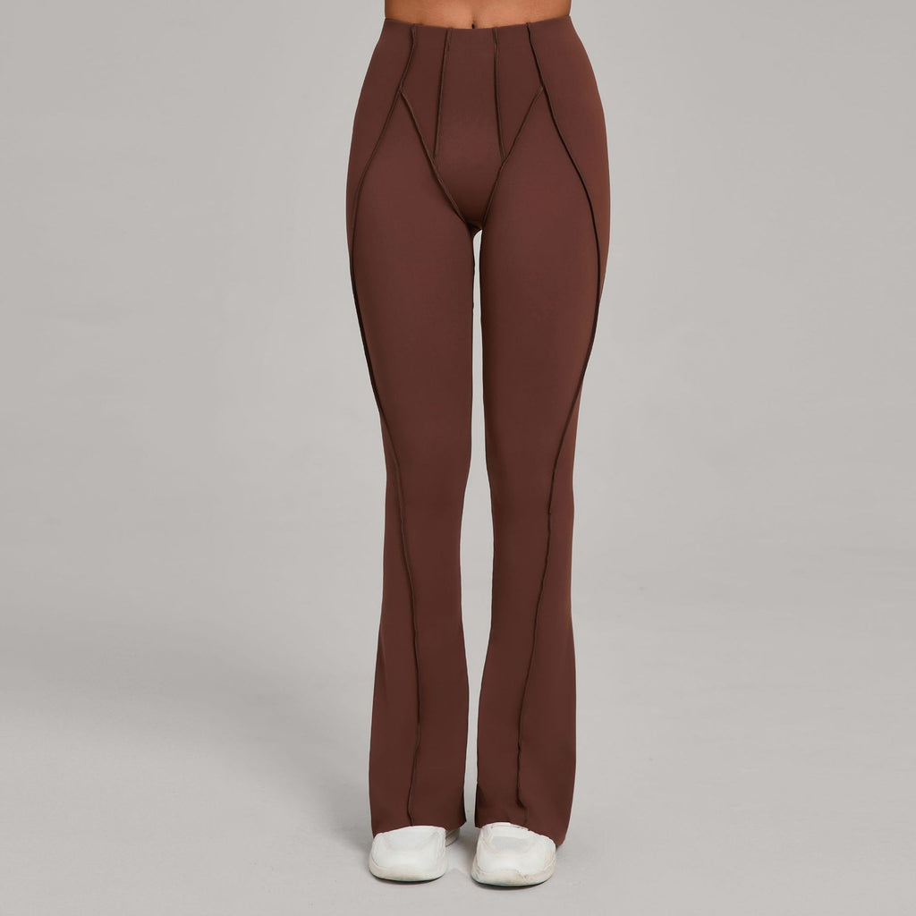 Wide-Leg Brushed Yoga Flare Pants | High-Waist Dance Fitness Casual Activewear