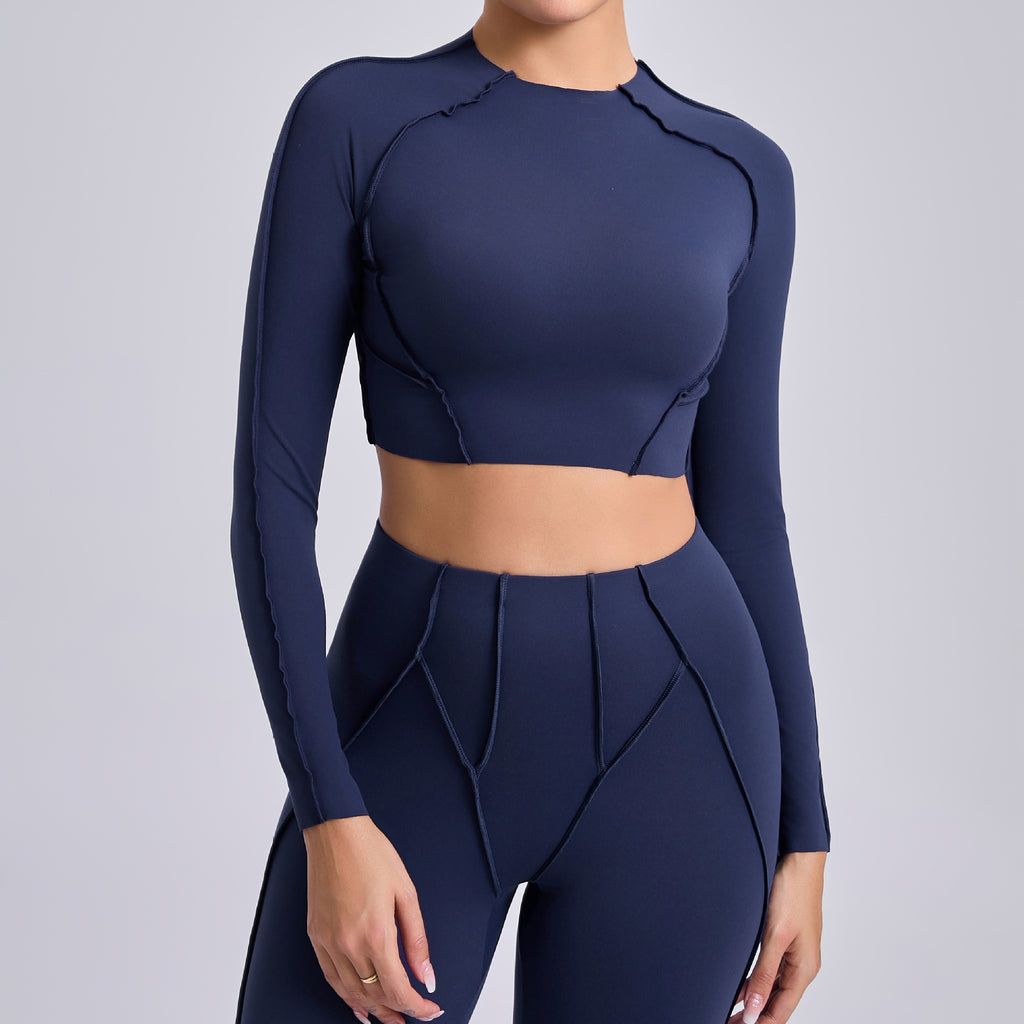 Quick-Dry Slim Fit Long Sleeve Yoga T-Shirt | Lightweight Running & Fitness Cover Top