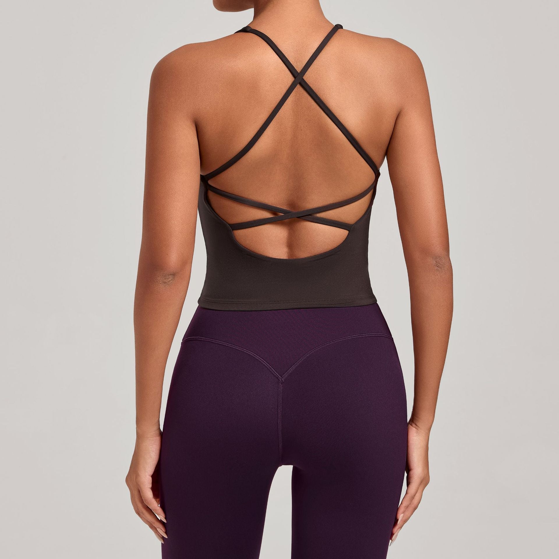 Cross Strap Yoga Tank Top | Quick-Dry Fitness Vest for Running & Everyday Wear