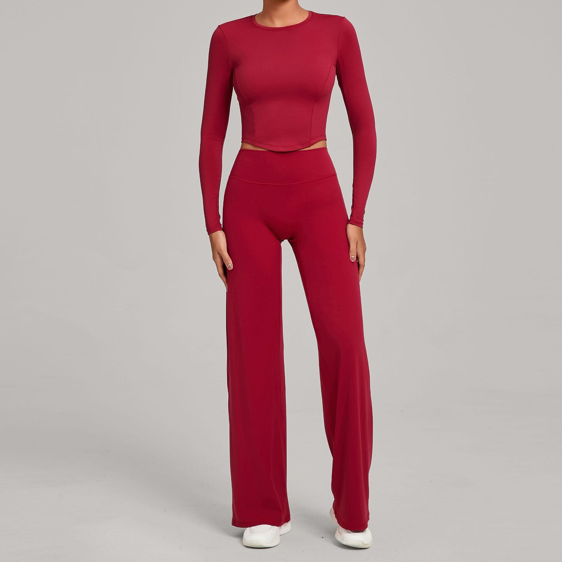 Fall Winter Second-Skin Yoga Set | Quick-Dry Slim Fit Fitness Two-Piece Outfit
