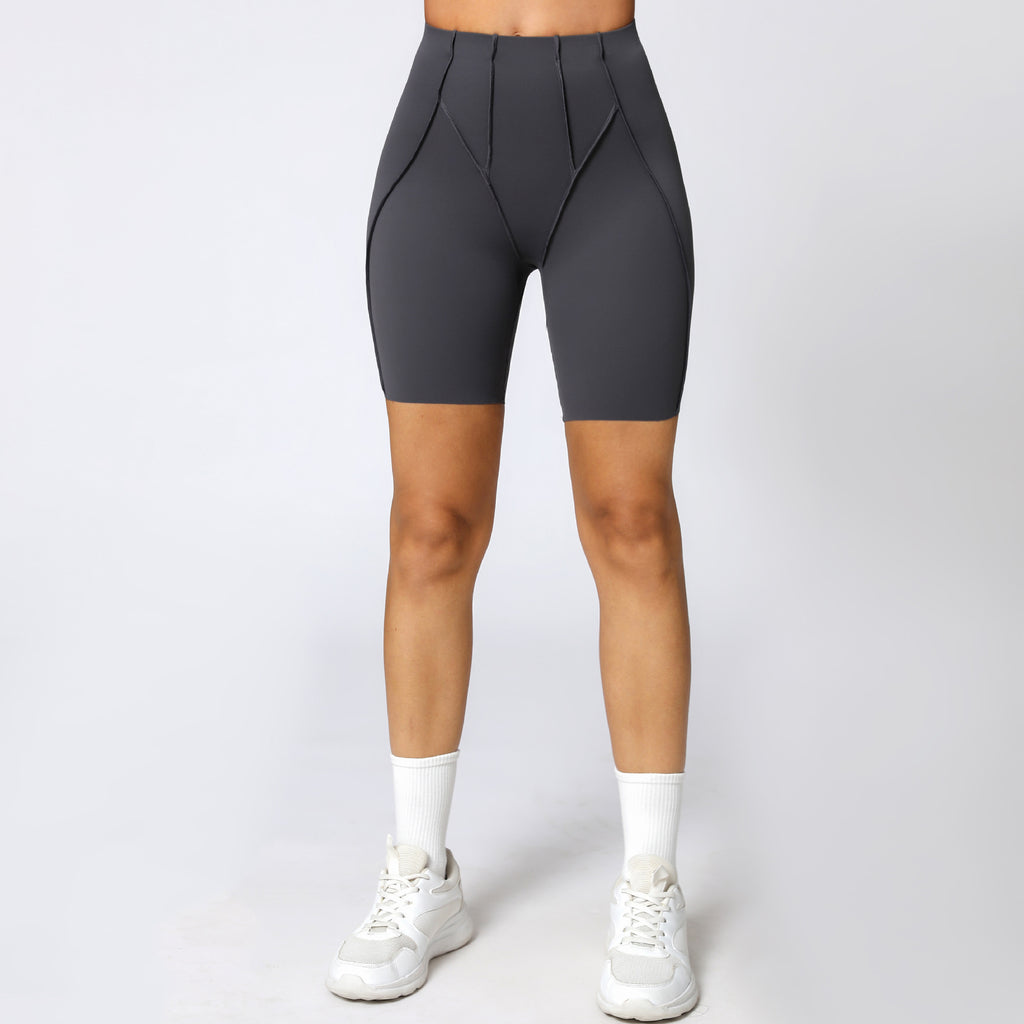 3D High-Waist Yoga Shorts Summer Tight Lifting Quick-Dry Fitness Shorts
