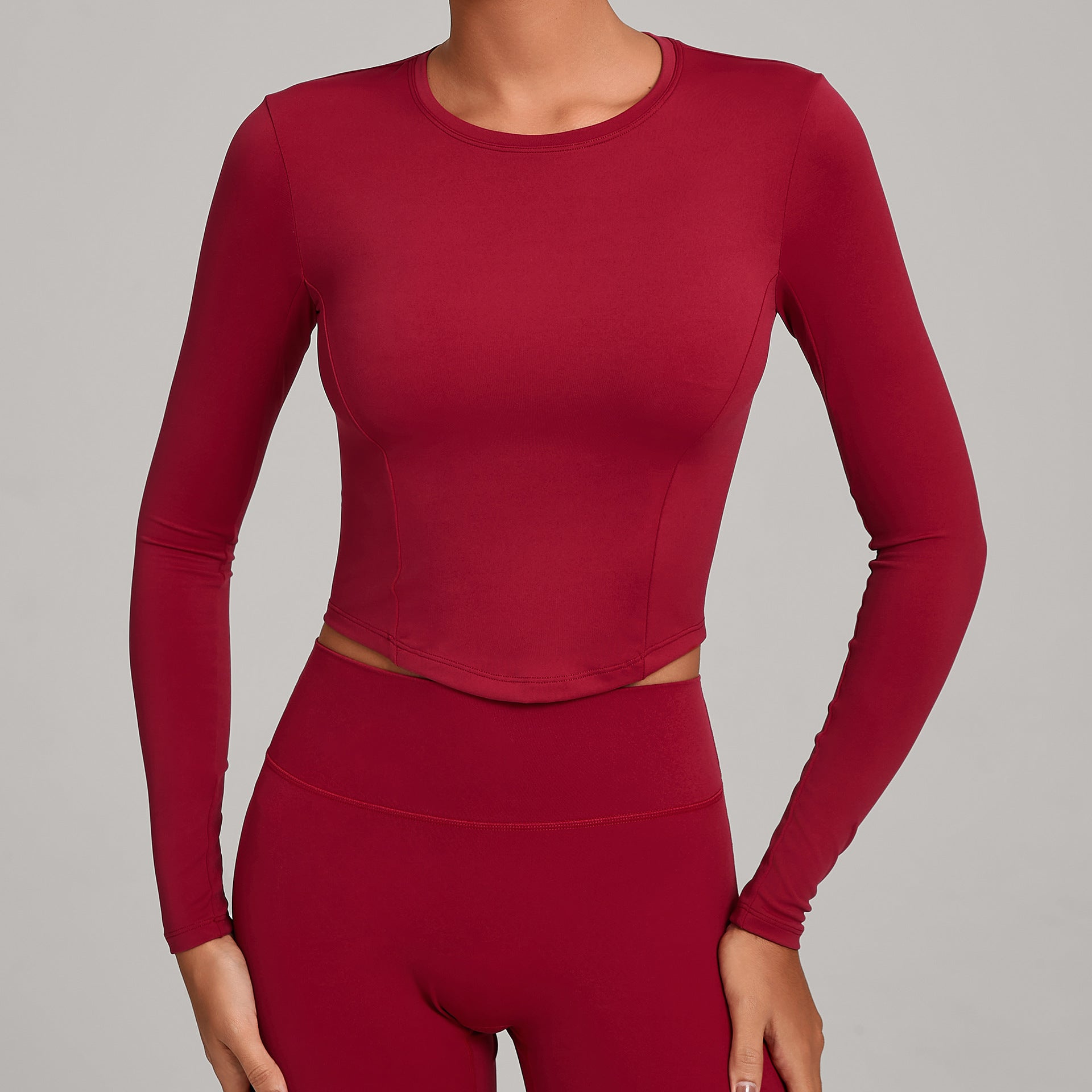 Winter Compression Long Sleeve Yoga Top | High-Intensity Training & Pilates Activewear