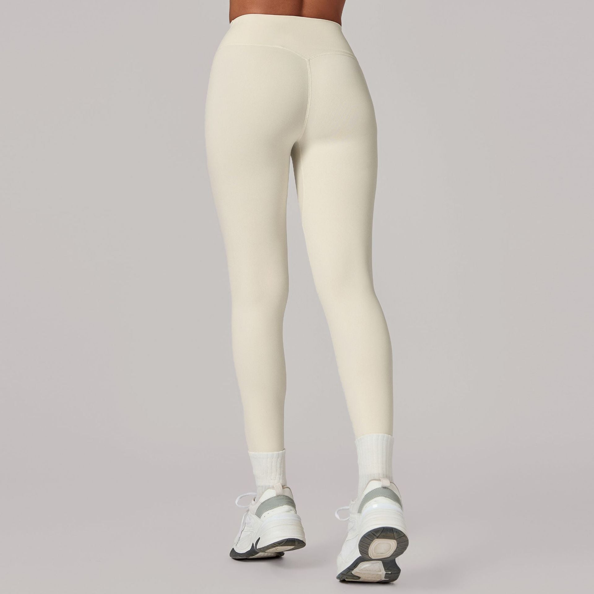 Invisible Ruched High-Waist Yoga Leggings | Booty Sculpt Running Fitness Pants for Women