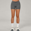 Nylon Tight Yoga Shorts High-Waist Tummy Control Running Fitness Shorts