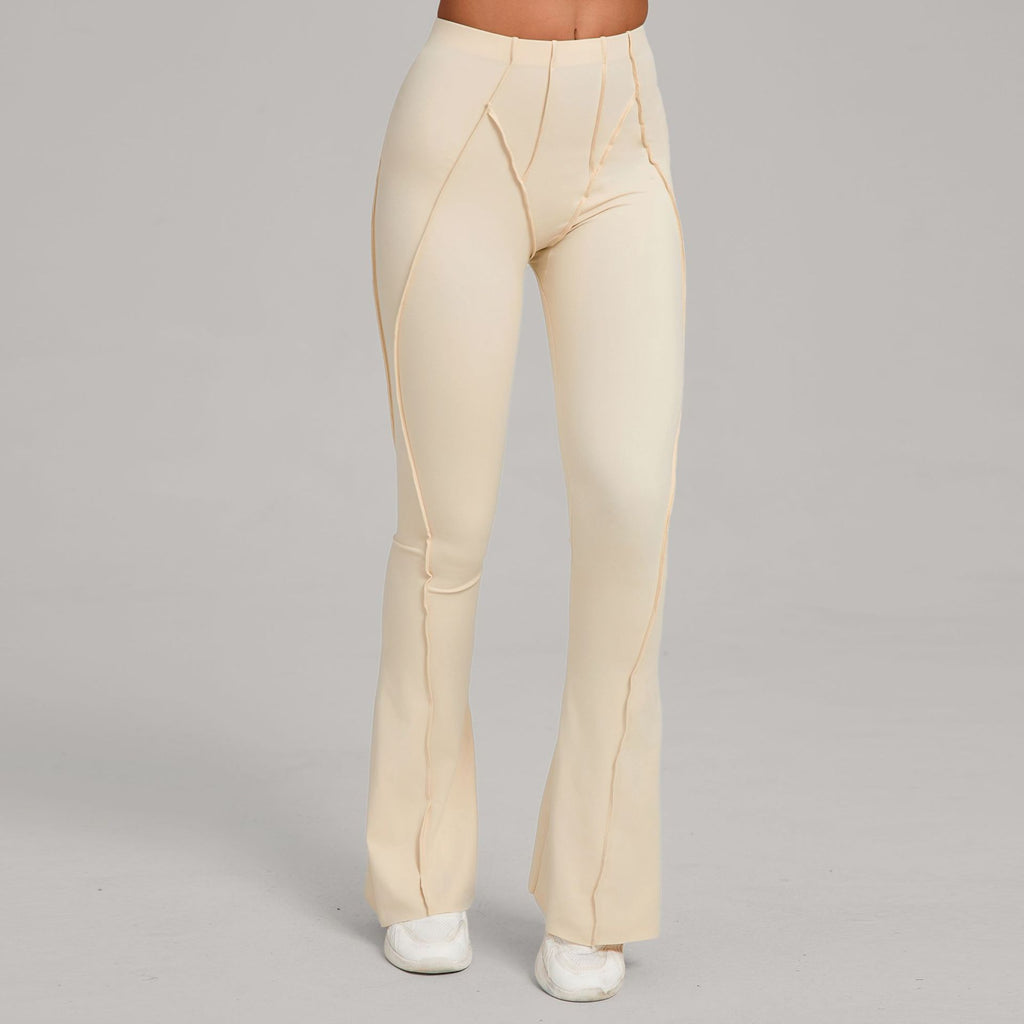 Wide-Leg Brushed Yoga Flare Pants | High-Waist Dance Fitness Casual Activewear