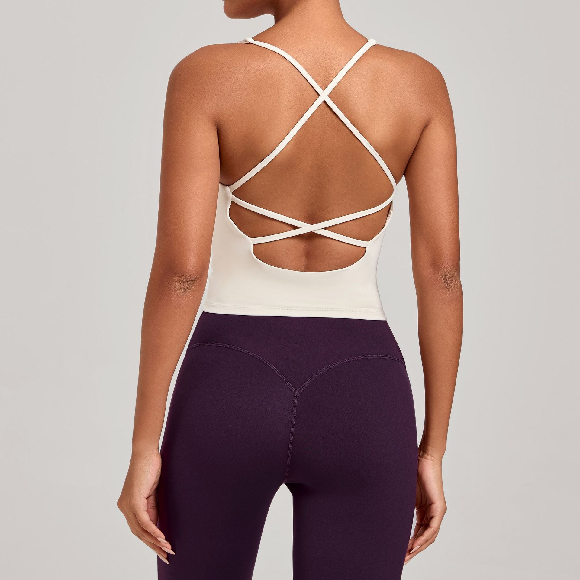 Cross Strap Yoga Tank Top | Quick-Dry Fitness Vest for Running & Everyday Wear