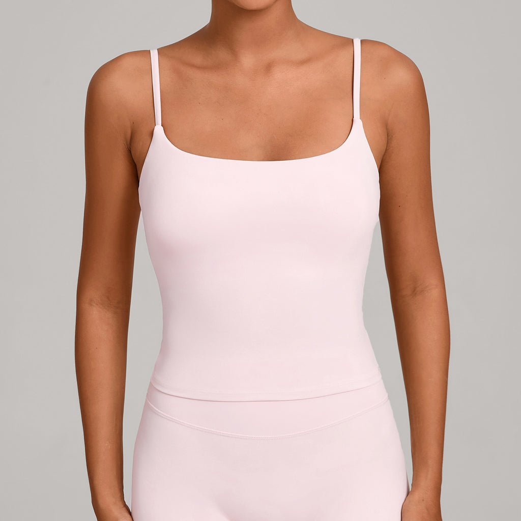 Slim Fit Cross Back Yoga Tank | Quick-Dry Fitness Camisole for Running & Training