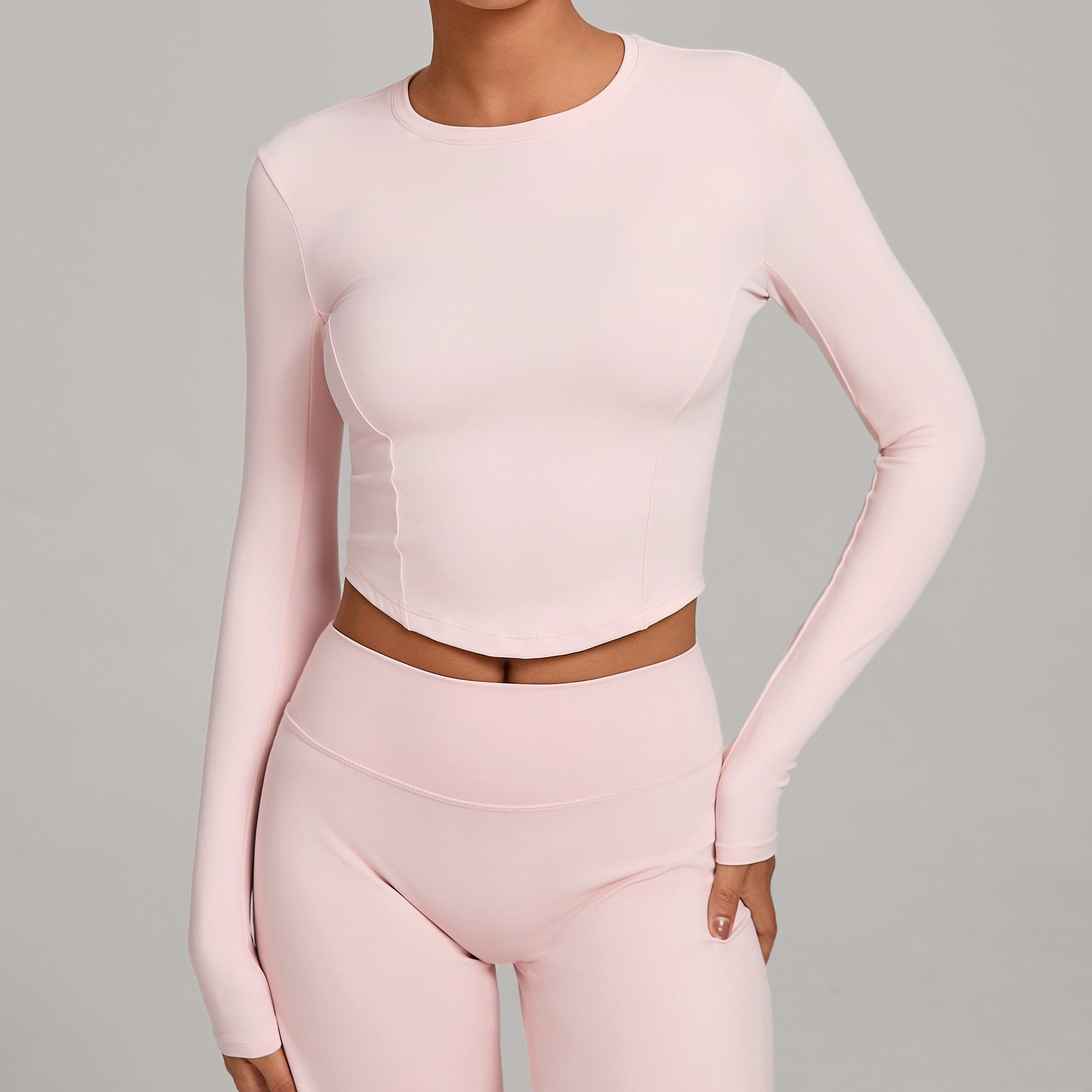Winter Compression Long Sleeve Yoga Top | High-Intensity Training & Pilates Activewear
