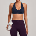 Push-Up Halter Strap Yoga Bra | Slim Fit Outdoor Running & Fitness Sports Top