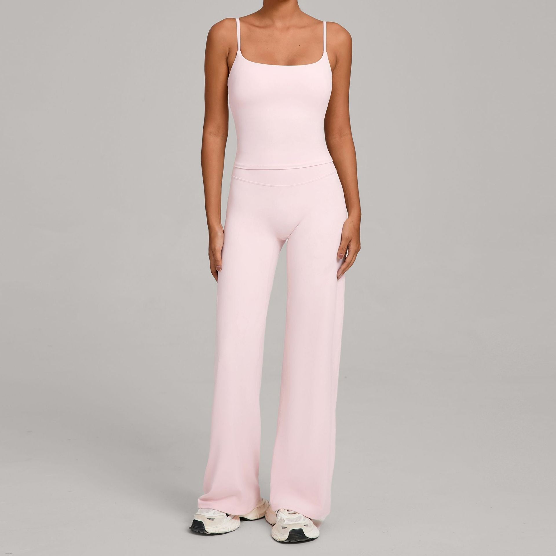 Second-Skin Compression Yoga Set for Women | Shockproof High-Waist Fitness Two-Piece Set