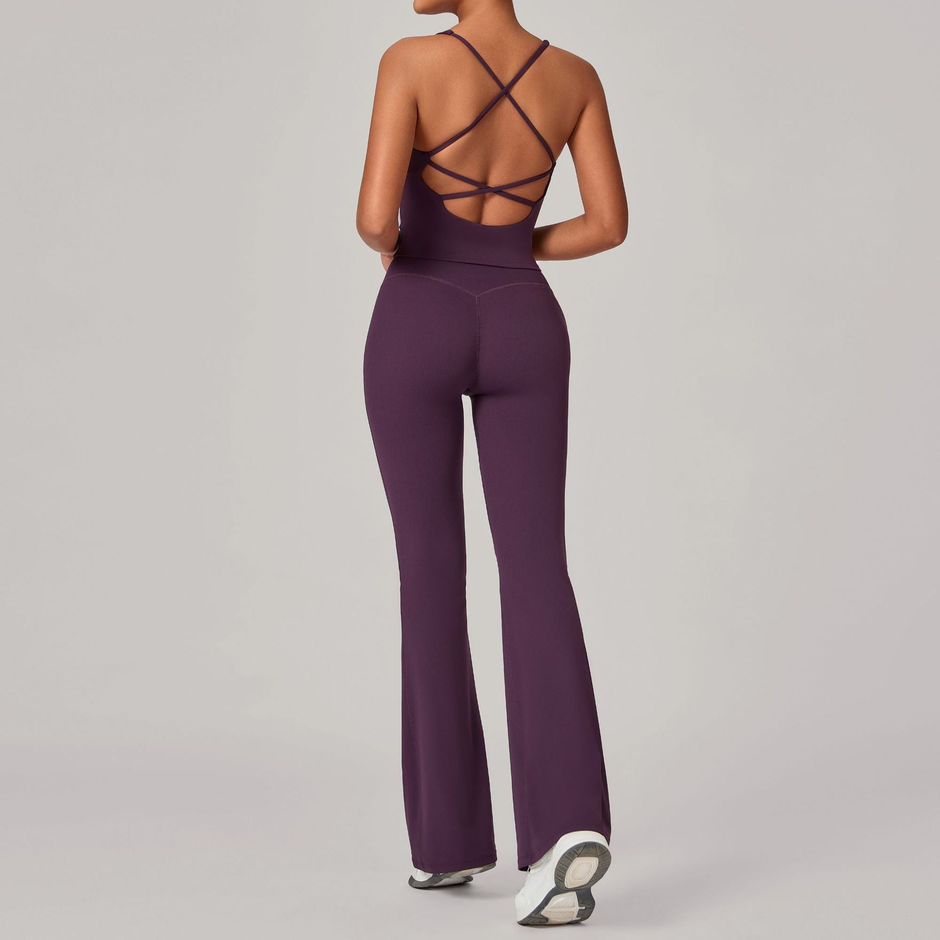 Invisible Ruched High-Waist Yoga Set | Quick-Dry Running & Fitness Outfit