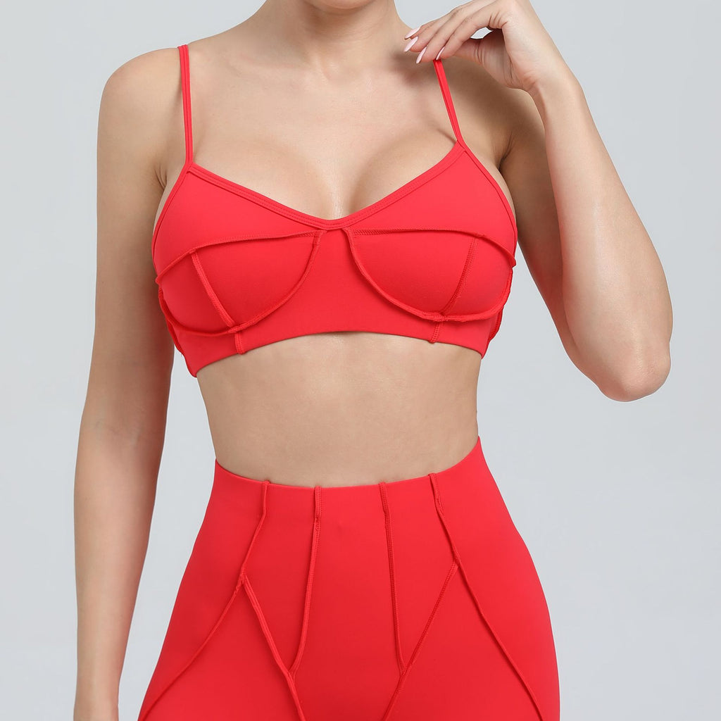 New Slim Fit Sports Tank for Women | Spaghetti Strap Cross Back Yoga & Running Bra