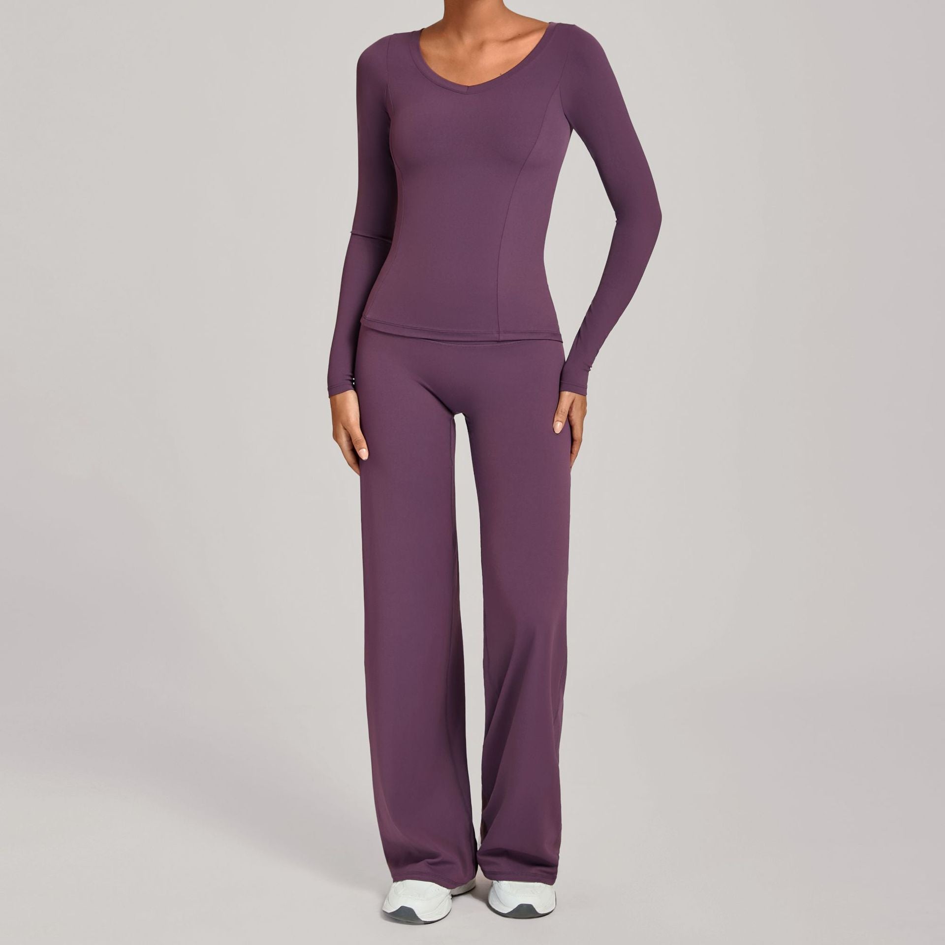Fall Winter Second-Skin Yoga Set | High-Waist Quick-Dry Running Fitness Outfit