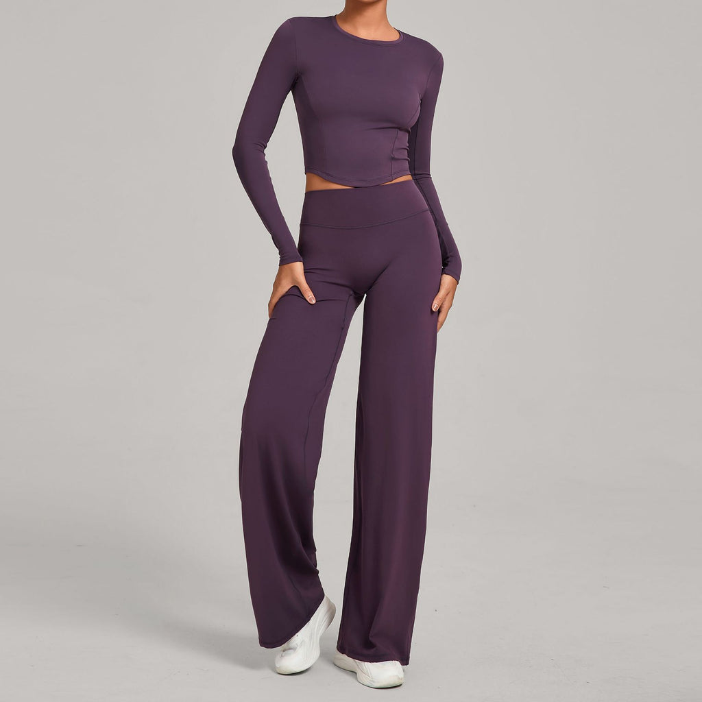 Fall Winter Second-Skin Yoga Set | Quick-Dry Slim Fit Fitness Two-Piece Outfit