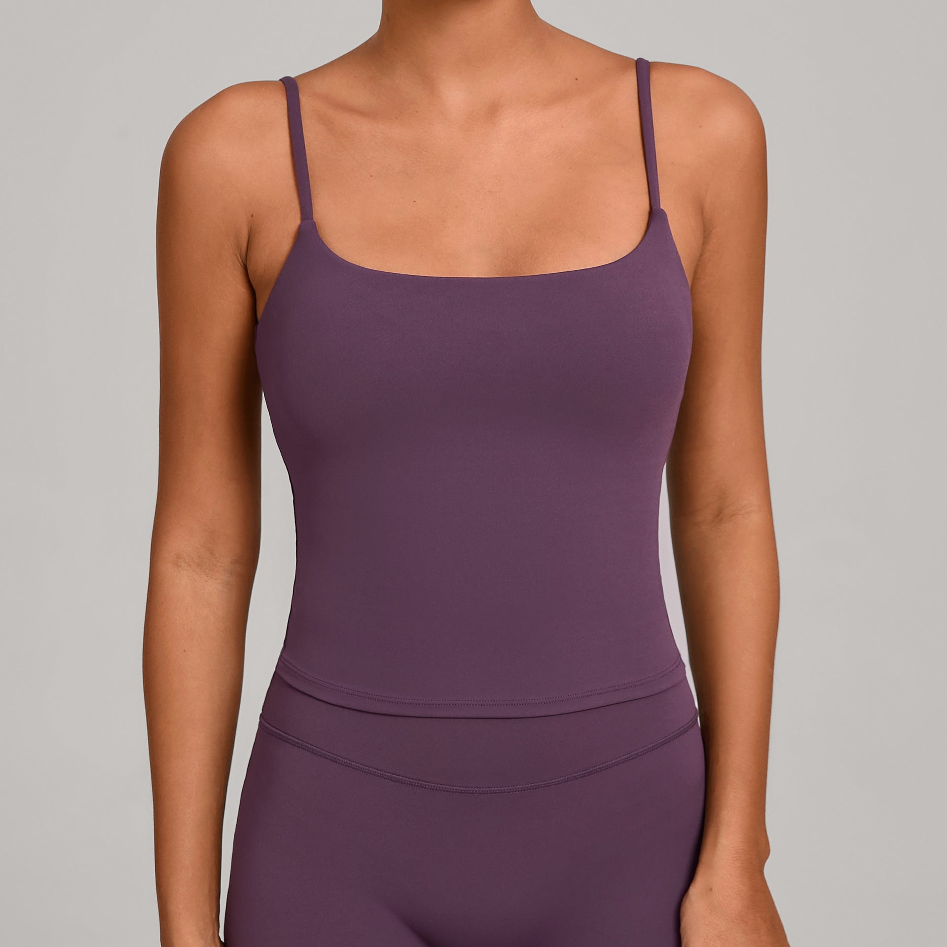Slim Fit Cross Back Yoga Tank | Quick-Dry Fitness Camisole for Running & Training